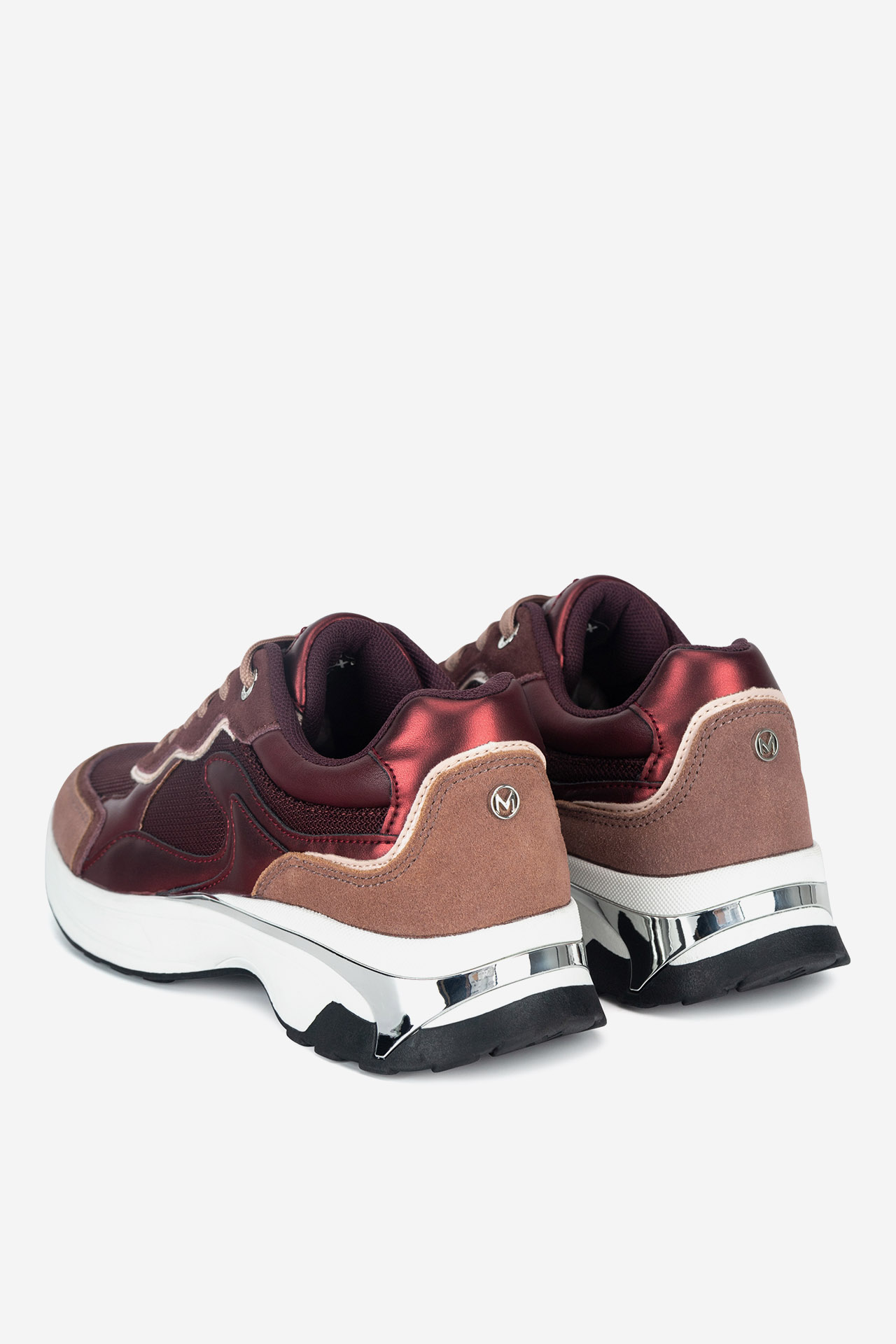 Sneakersy Bordó