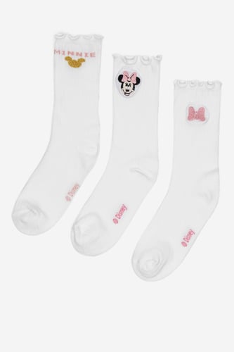 Mickey&Friends ACCCS-AW24-116DSTC (3-PACK) BÍLÁ