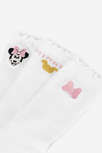 Mickey&Friends ACCCS-AW24-116DSTC (3-PACK) BÍLÁ