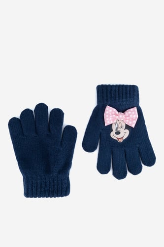 Otroške rokavice Mickey&Friends ACCCS-AW24-340DSTC Mornarsko modra