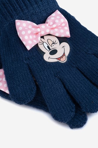 Otroške rokavice Mickey&Friends ACCCS-AW24-340DSTC Mornarsko modra