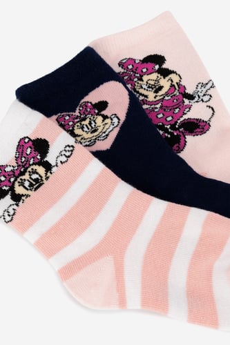 Čarape Mickey&Friends ACCCS-AW24-341DCLS (3-PACK) Roza