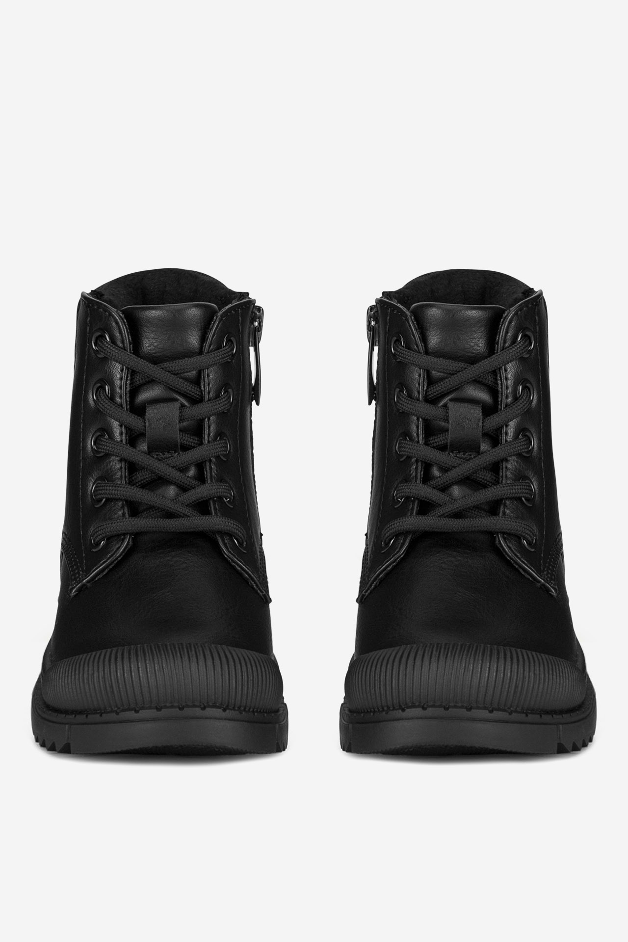 Gležnjarji z vezalkami Črna