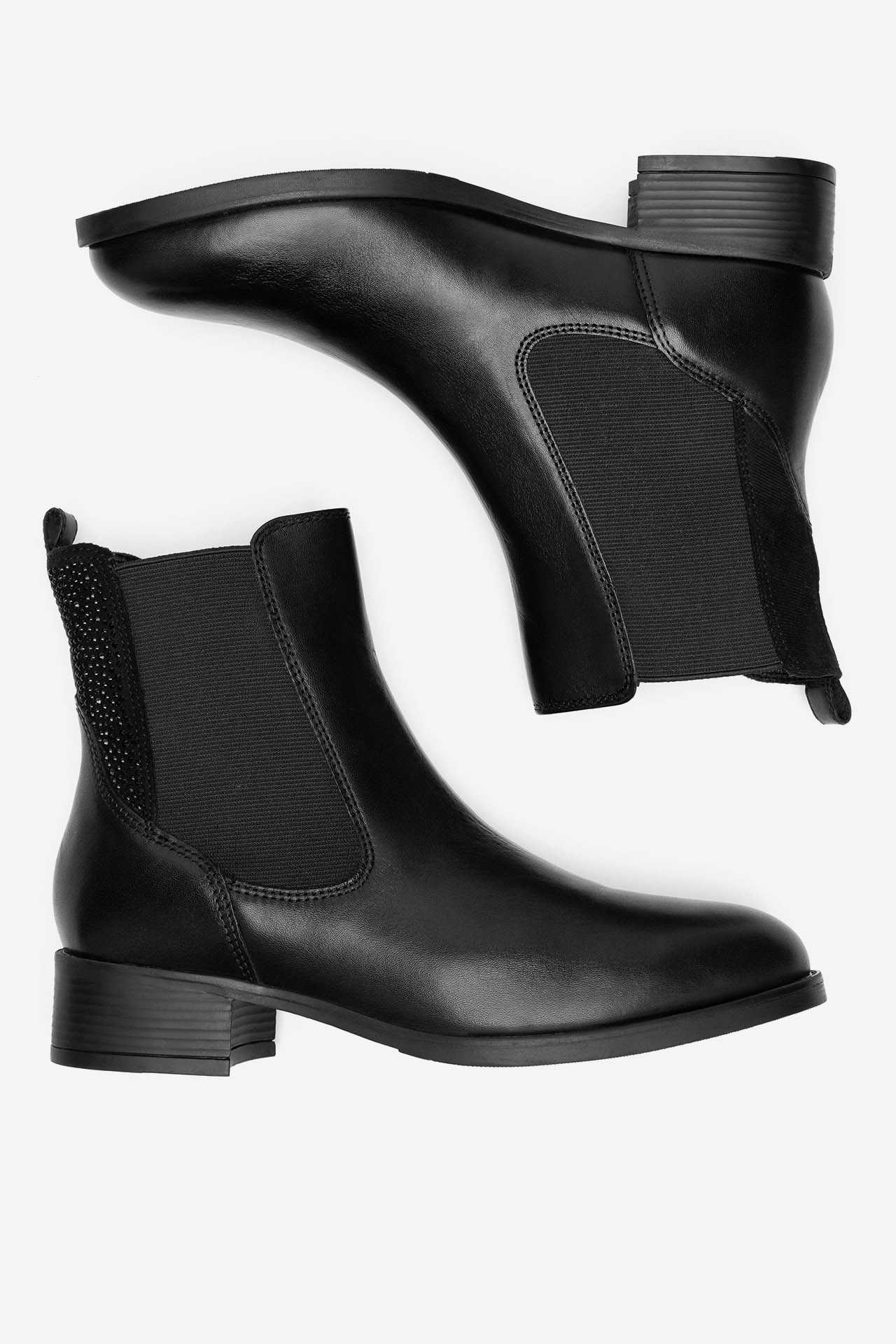 Členková obuv Čierna