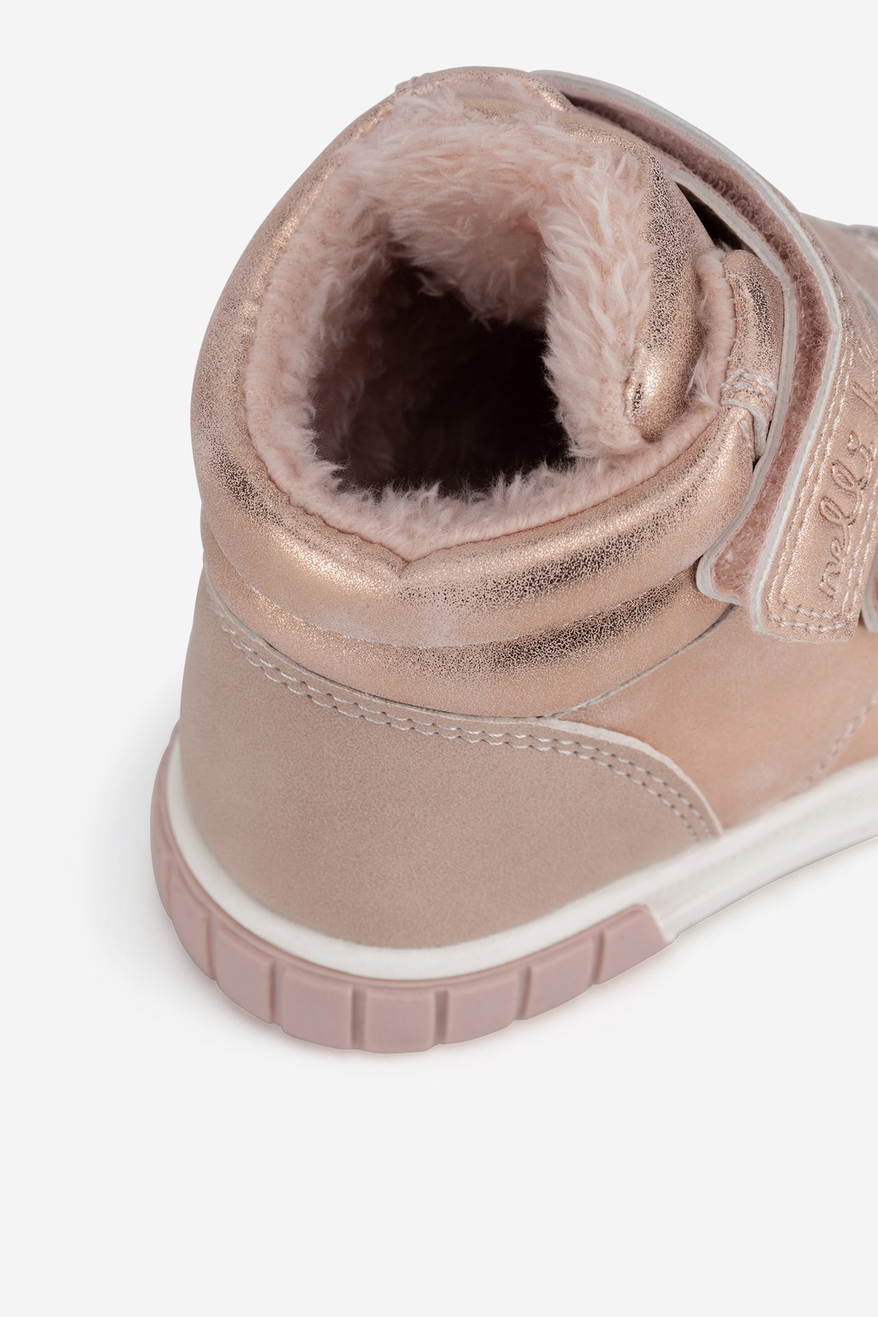 Šněrovací vyšší obuv SVĚTLE RŮŽOVÁ