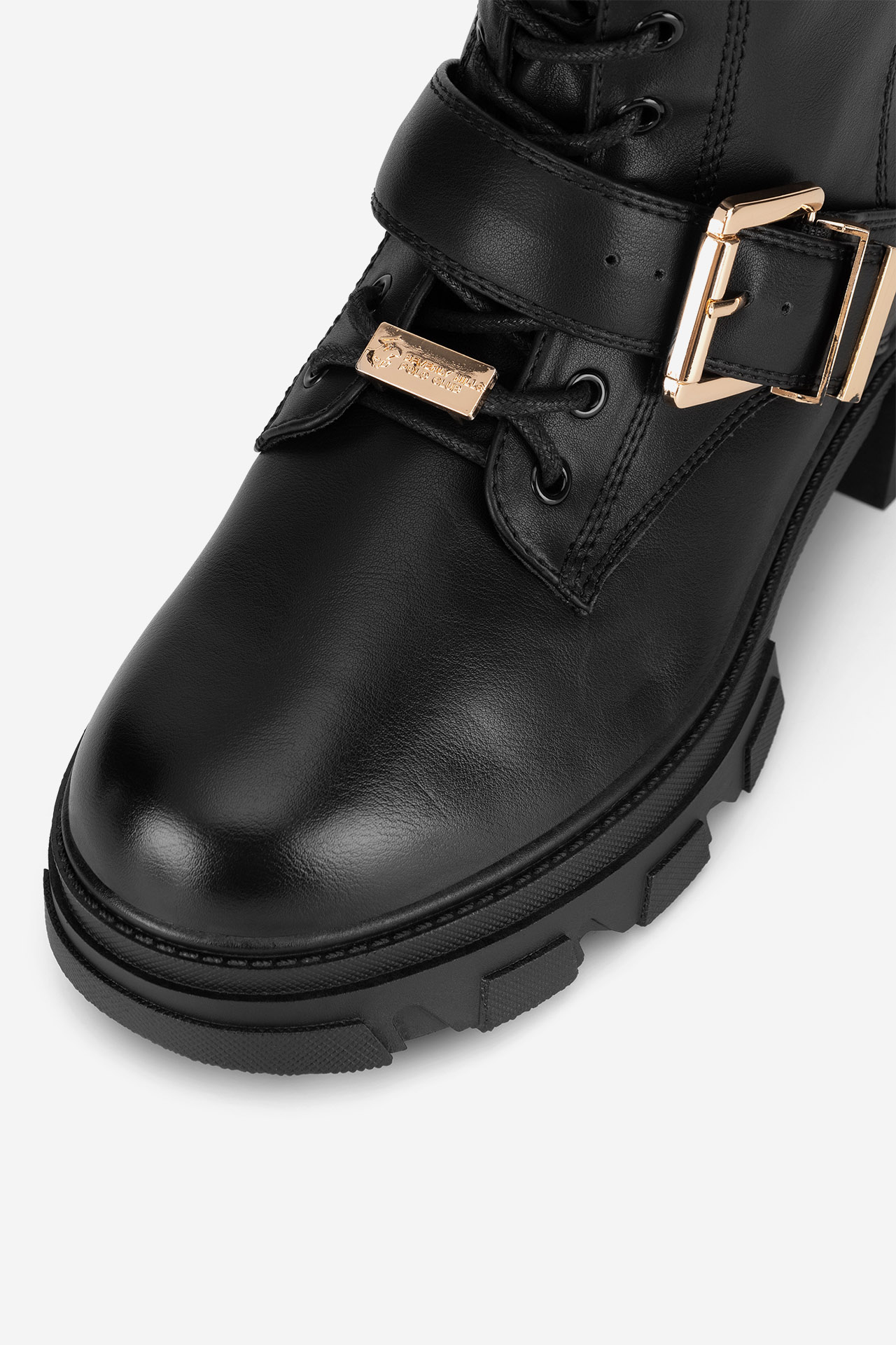 Šněrovací vyšší obuv ČERNÁ