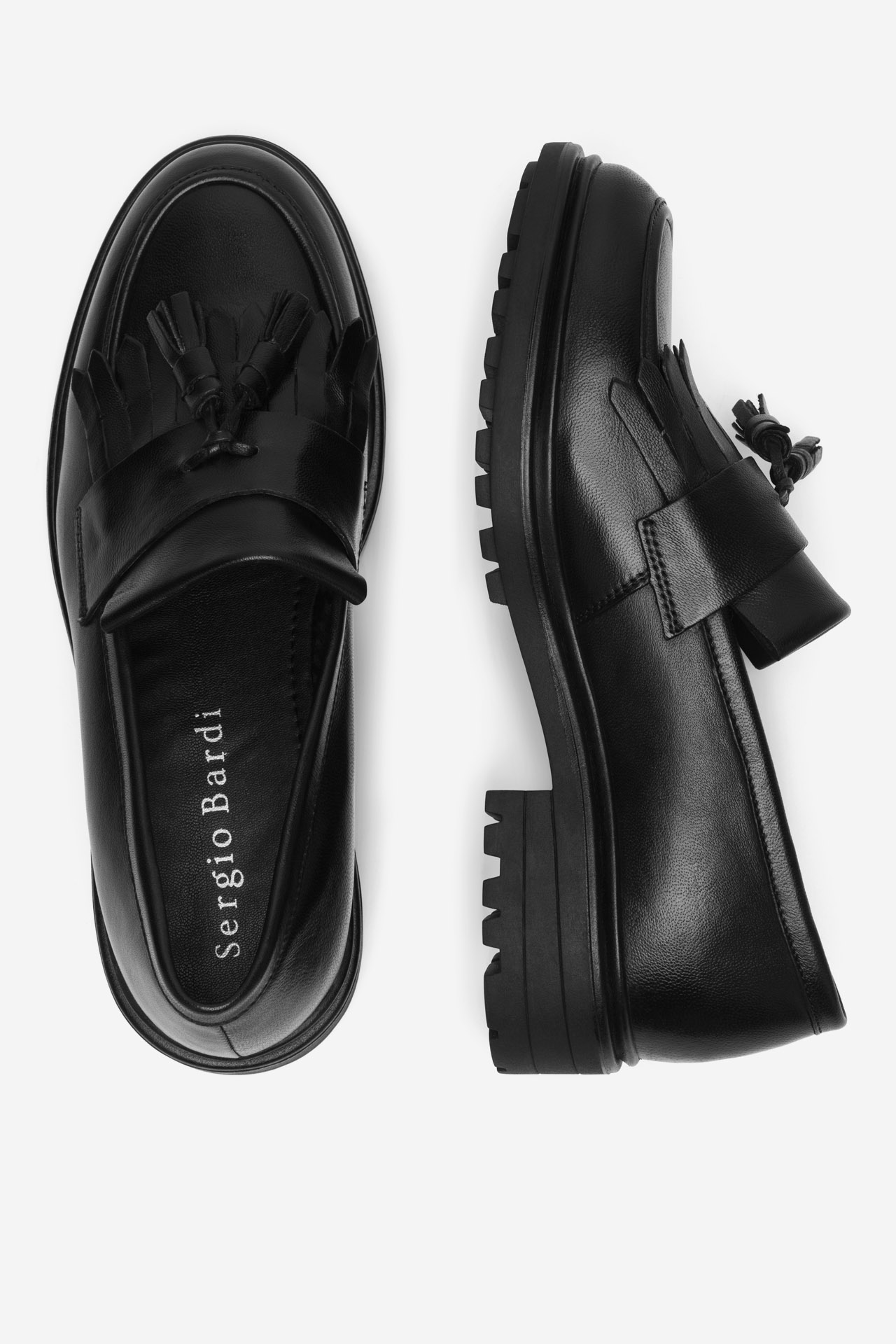 Čevlji brez vezalk Črna