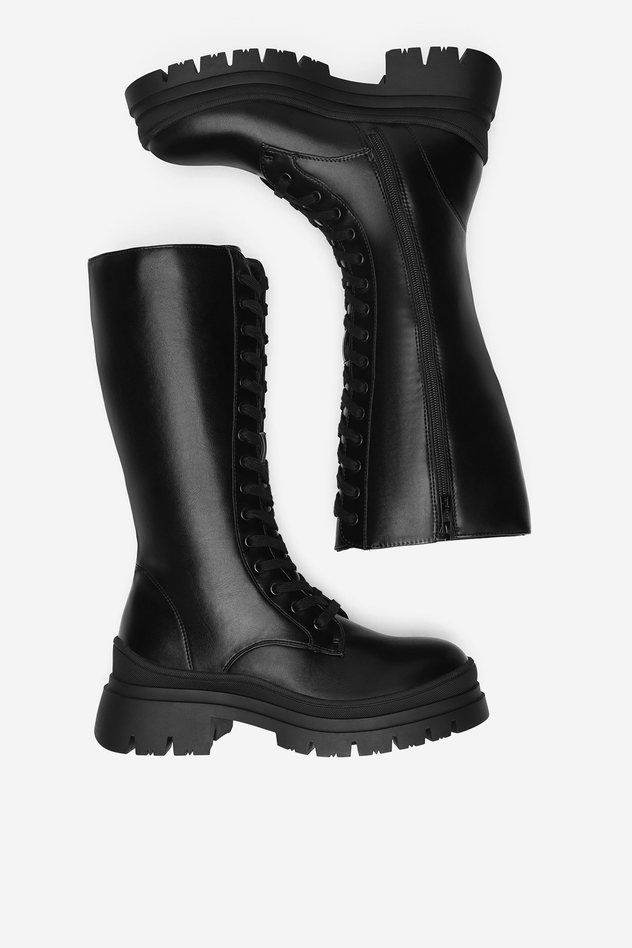 Šnurovacie topánky Čierna