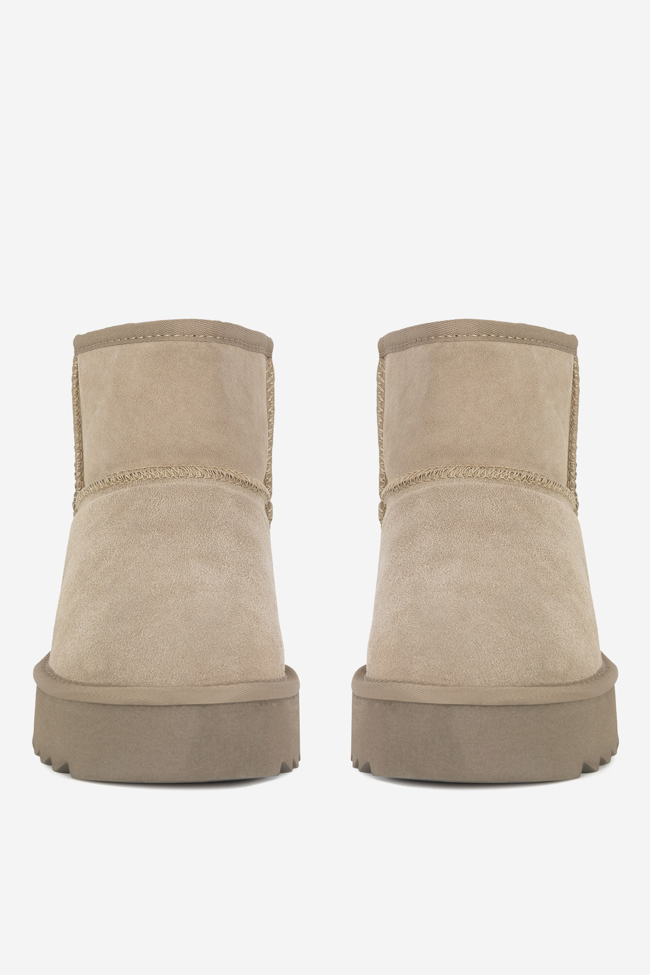 Kotníková obuv TMAVĚ BÉŽOVÁ