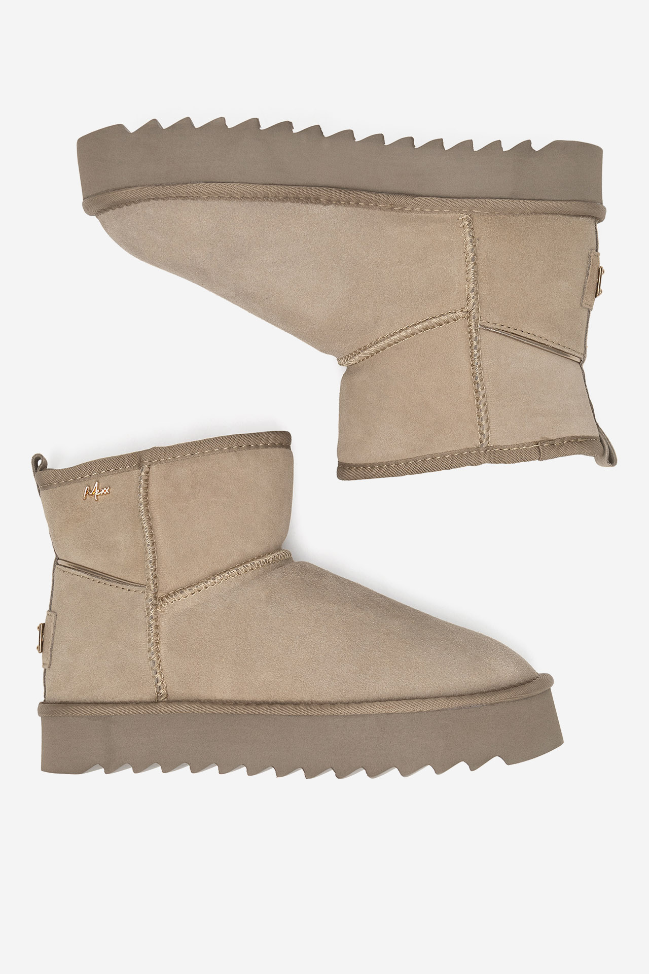 Kotníková obuv TMAVĚ BÉŽOVÁ