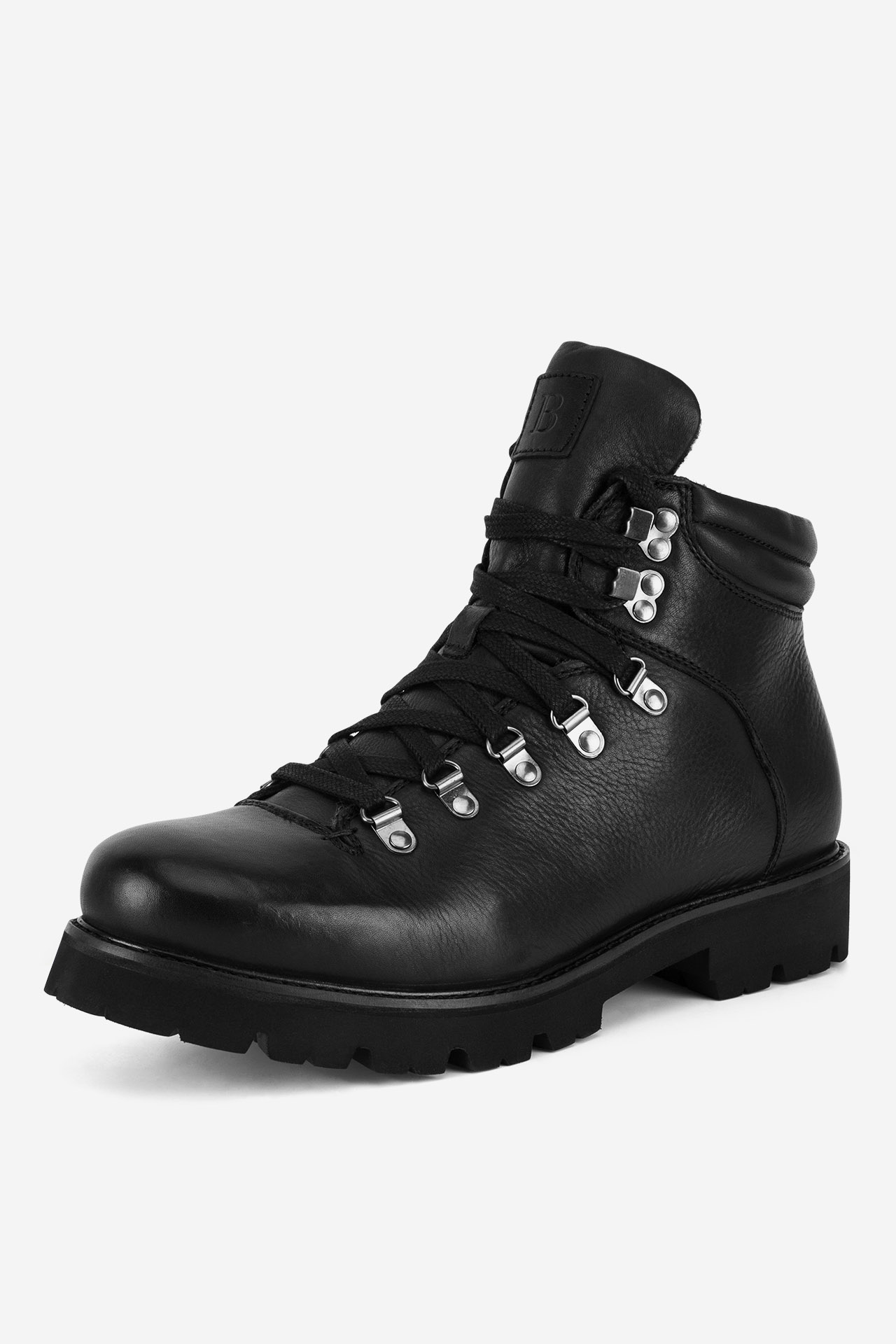 Šněrovací vyšší obuv ČERNÁ