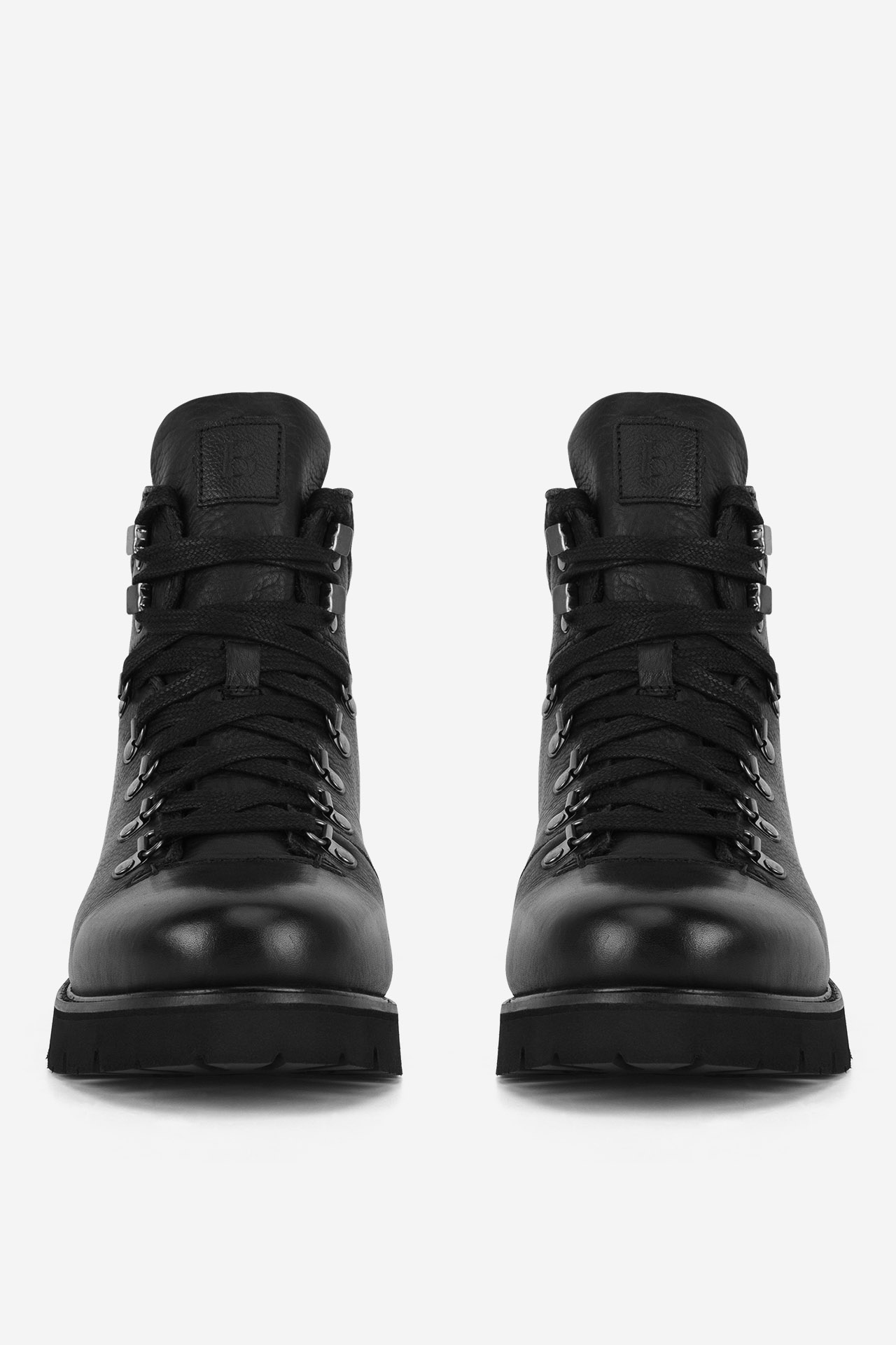 Šněrovací vyšší obuv ČERNÁ