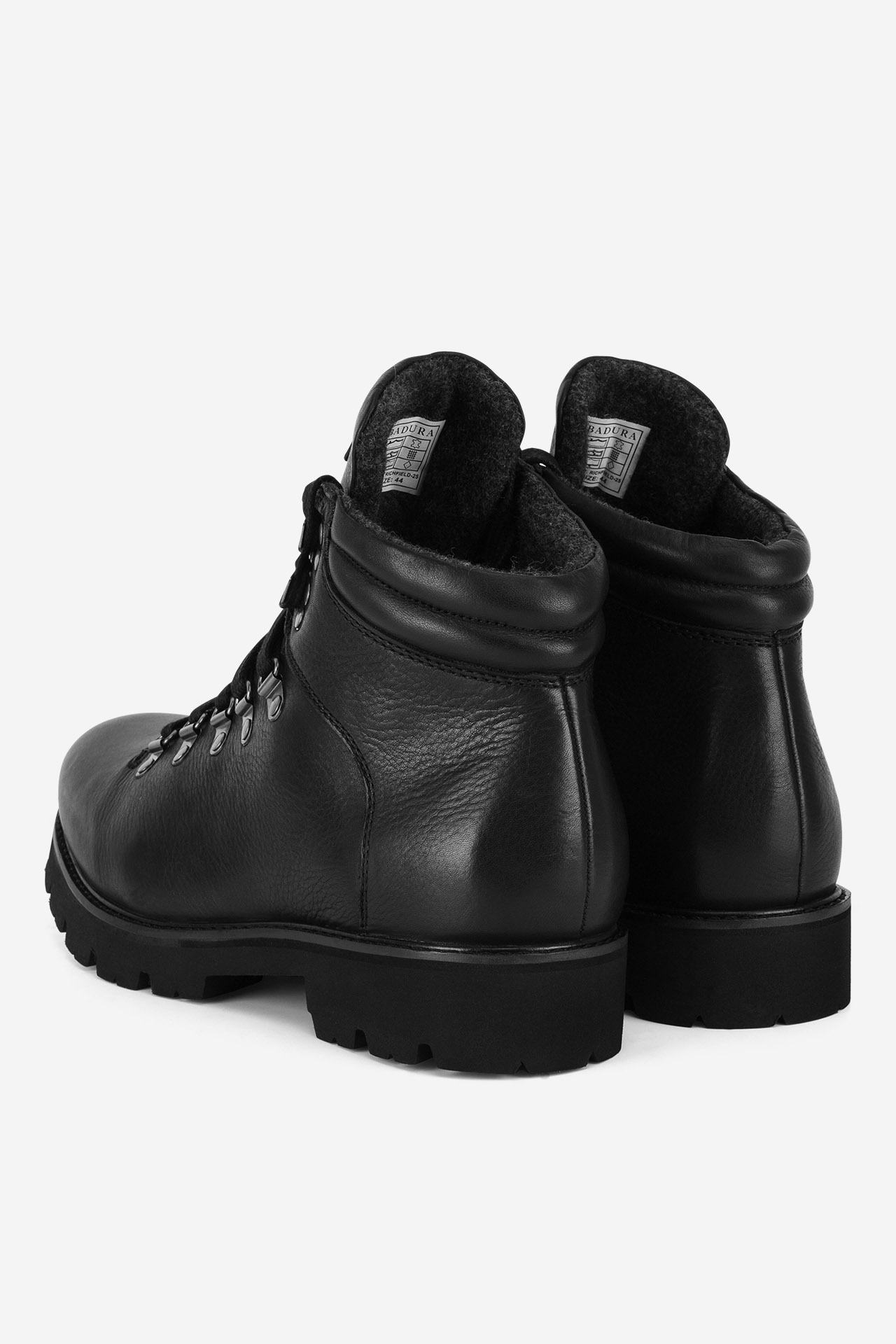 Šněrovací vyšší obuv ČERNÁ