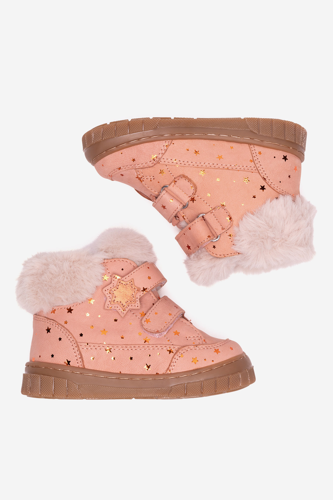 Šněrovací vyšší obuv ORANŽOVÁ