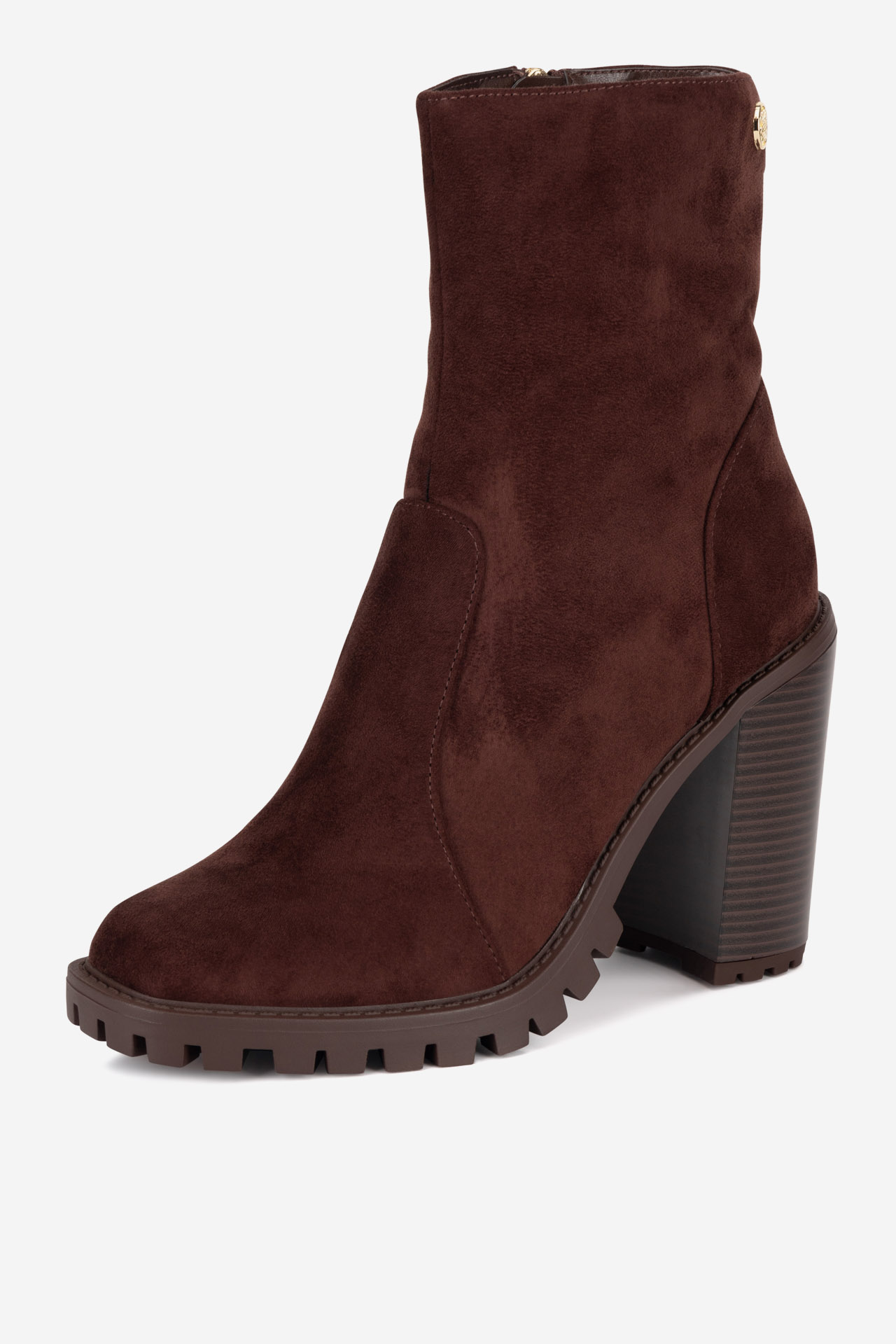 Kotníková obuv TMAVĚ HNĚDÁ