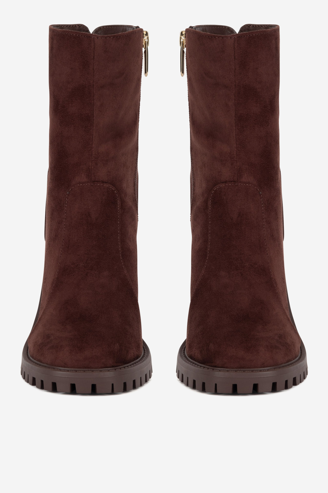 Kotníková obuv TMAVĚ HNĚDÁ