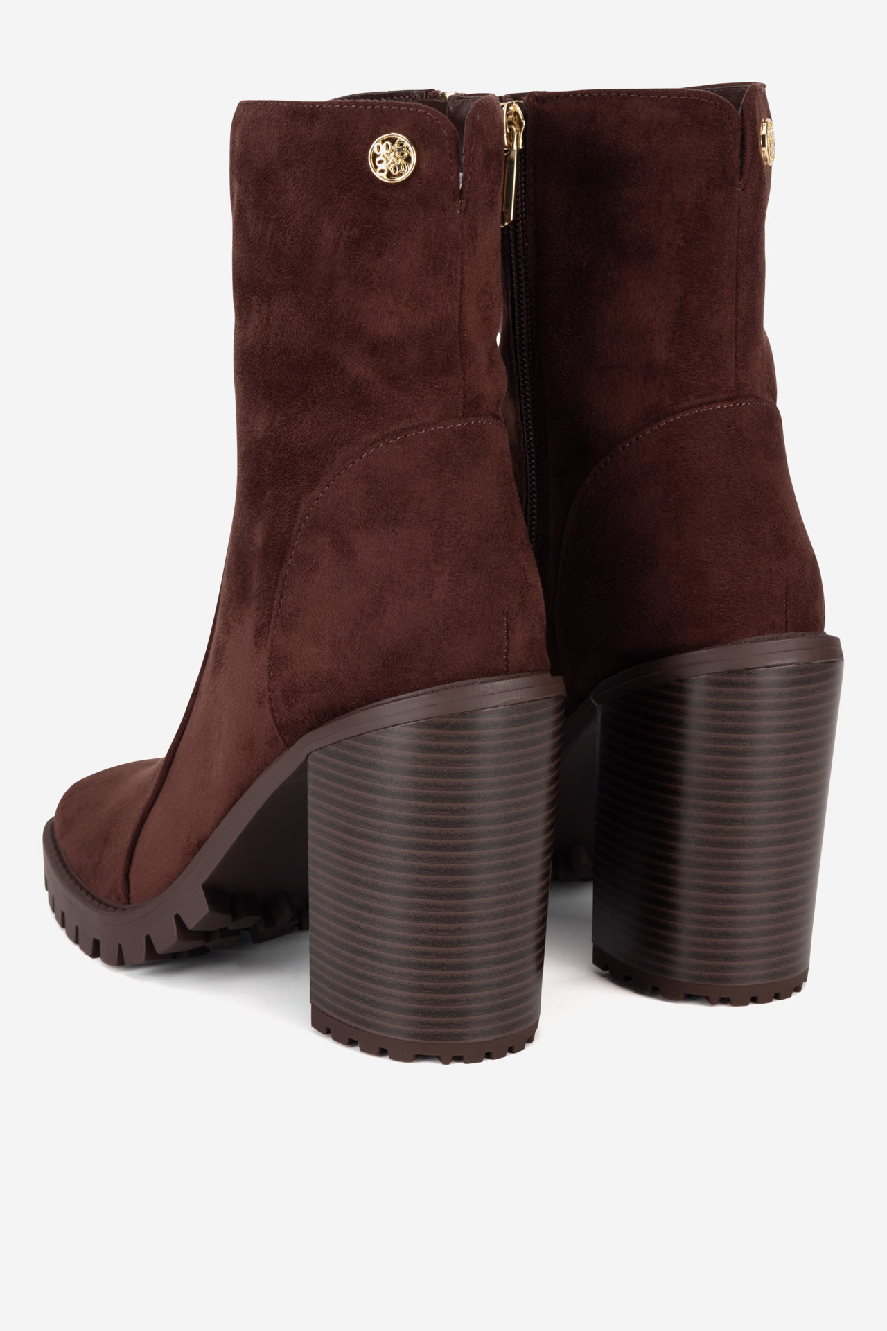 Kotníková obuv TMAVĚ HNĚDÁ