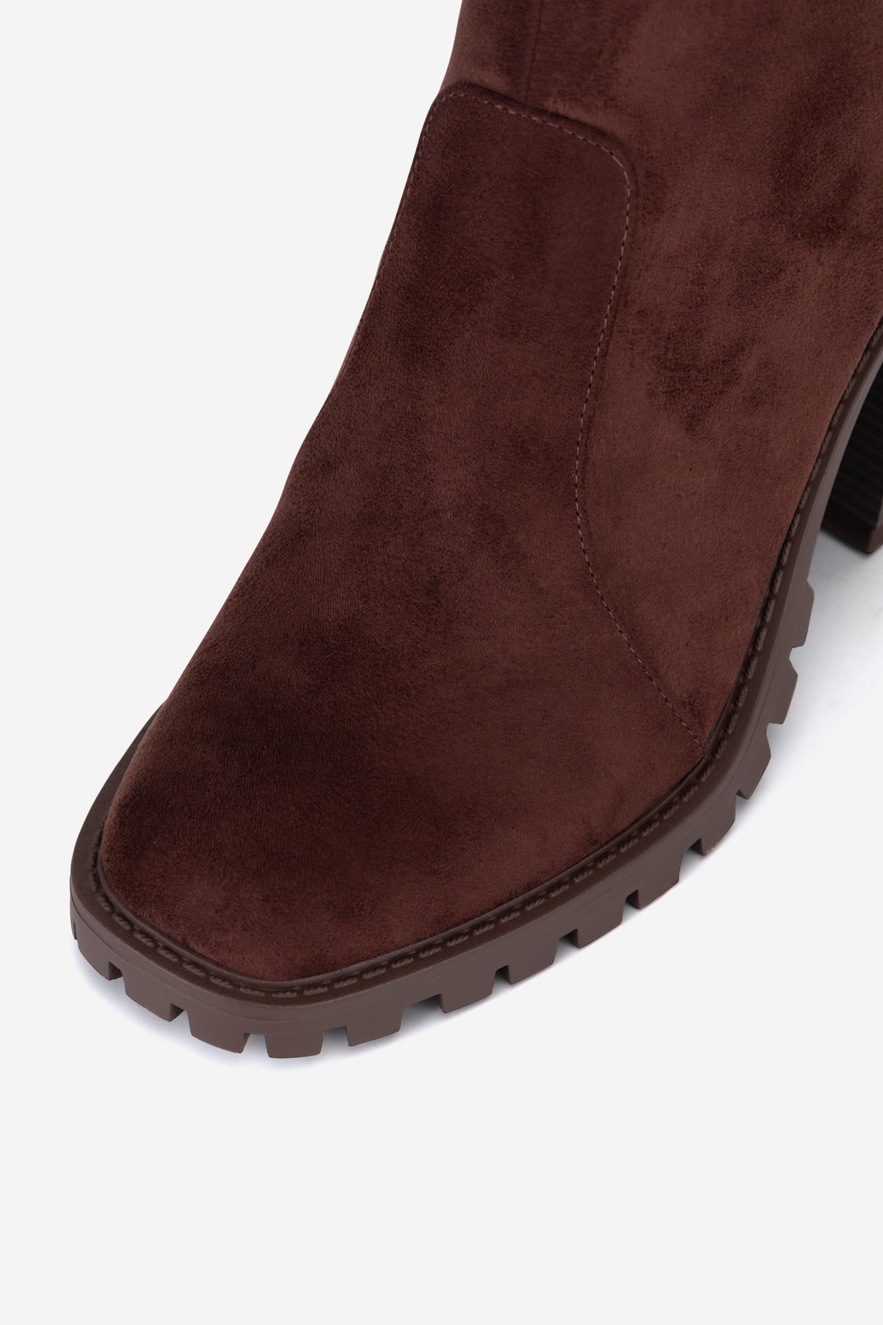 Kotníková obuv TMAVĚ HNĚDÁ