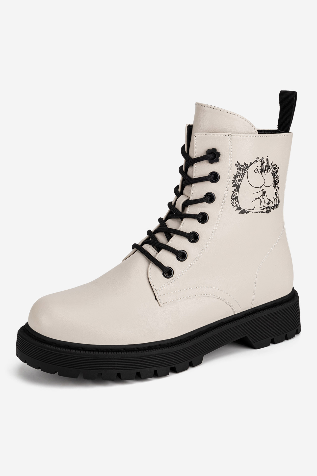 Šněrovací vyšší obuv BÉŽOVÁ