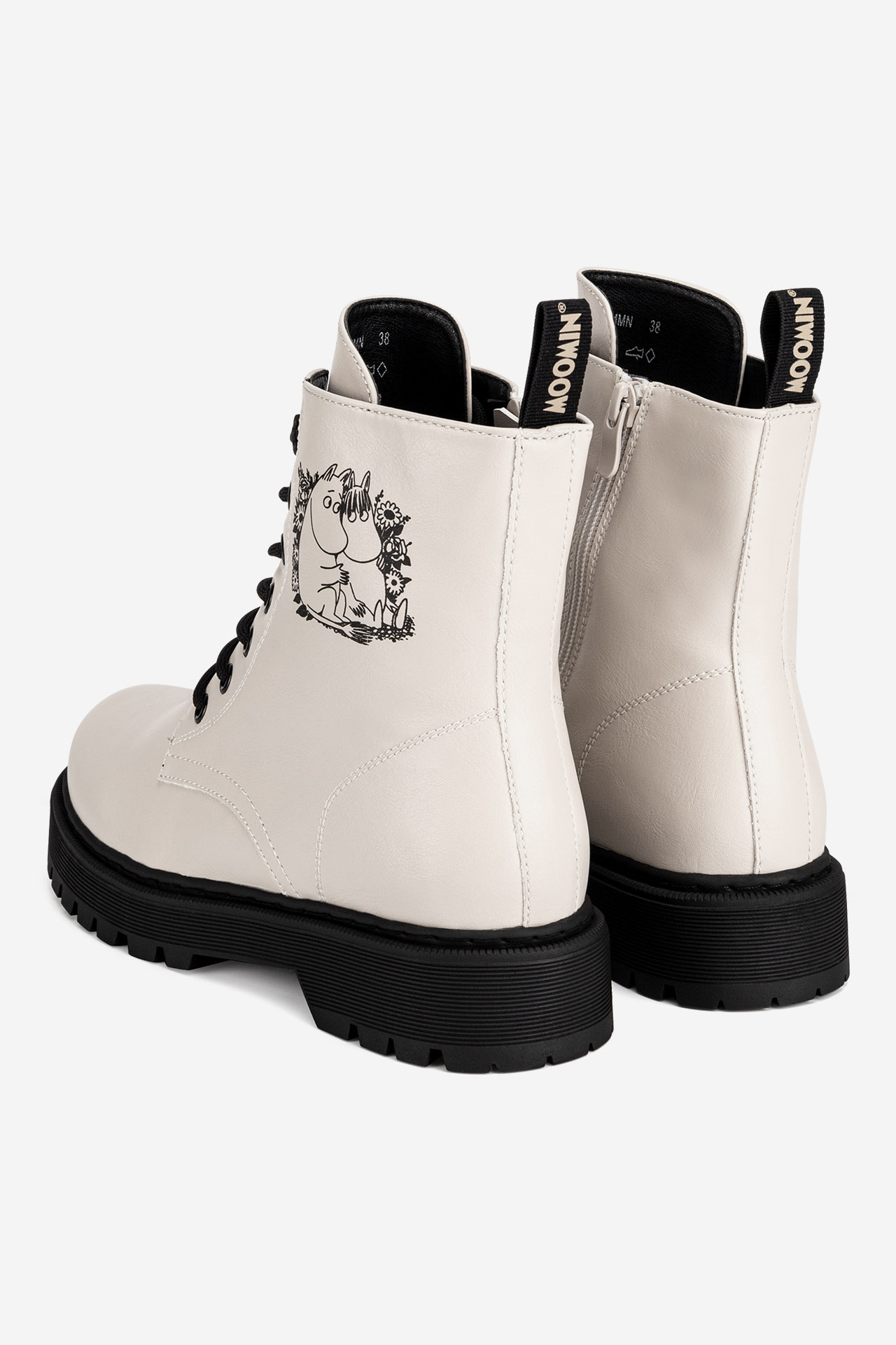 Šněrovací vyšší obuv BÉŽOVÁ