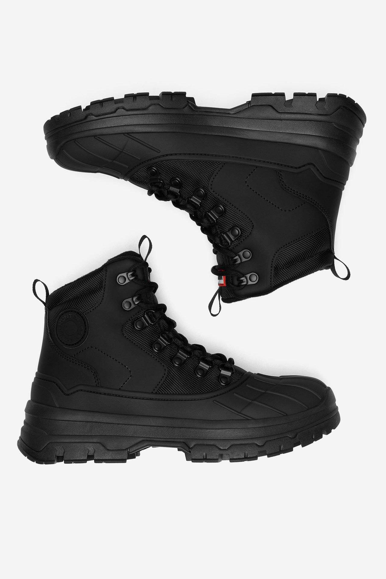 Šněrovací vyšší obuv ČERNÁ