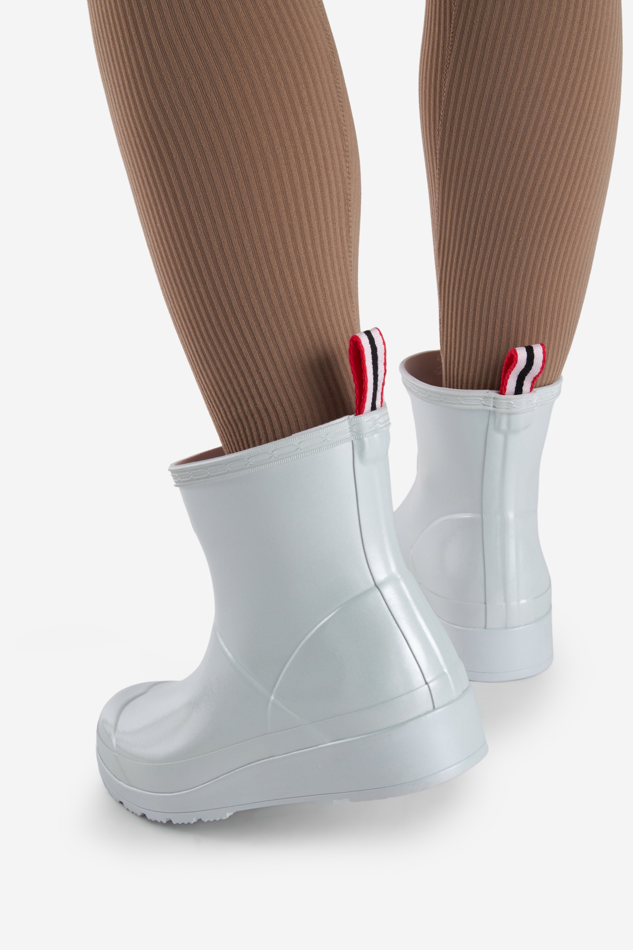 Gumijasti škornji Srebrna