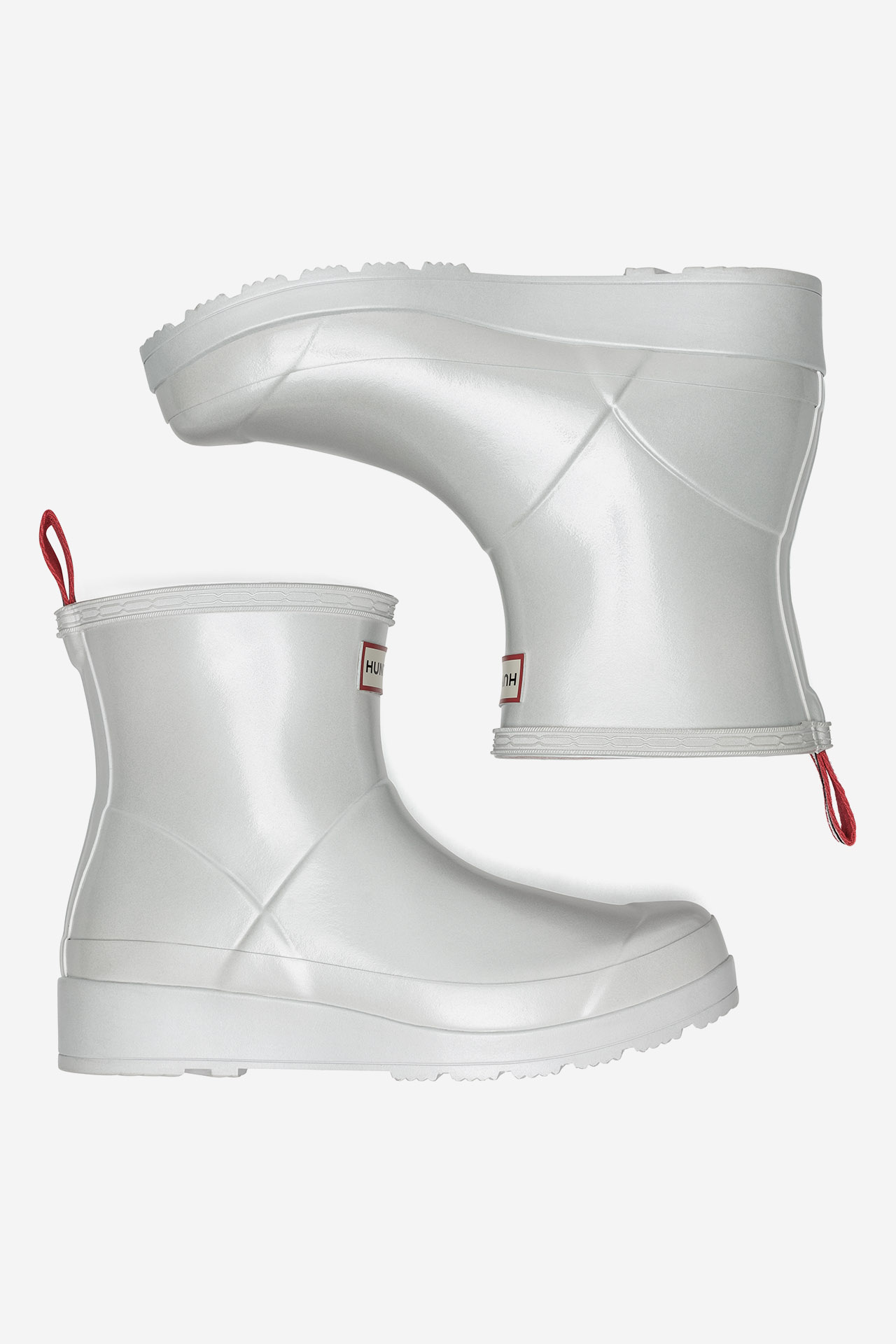 Gumijasti škornji Srebrna