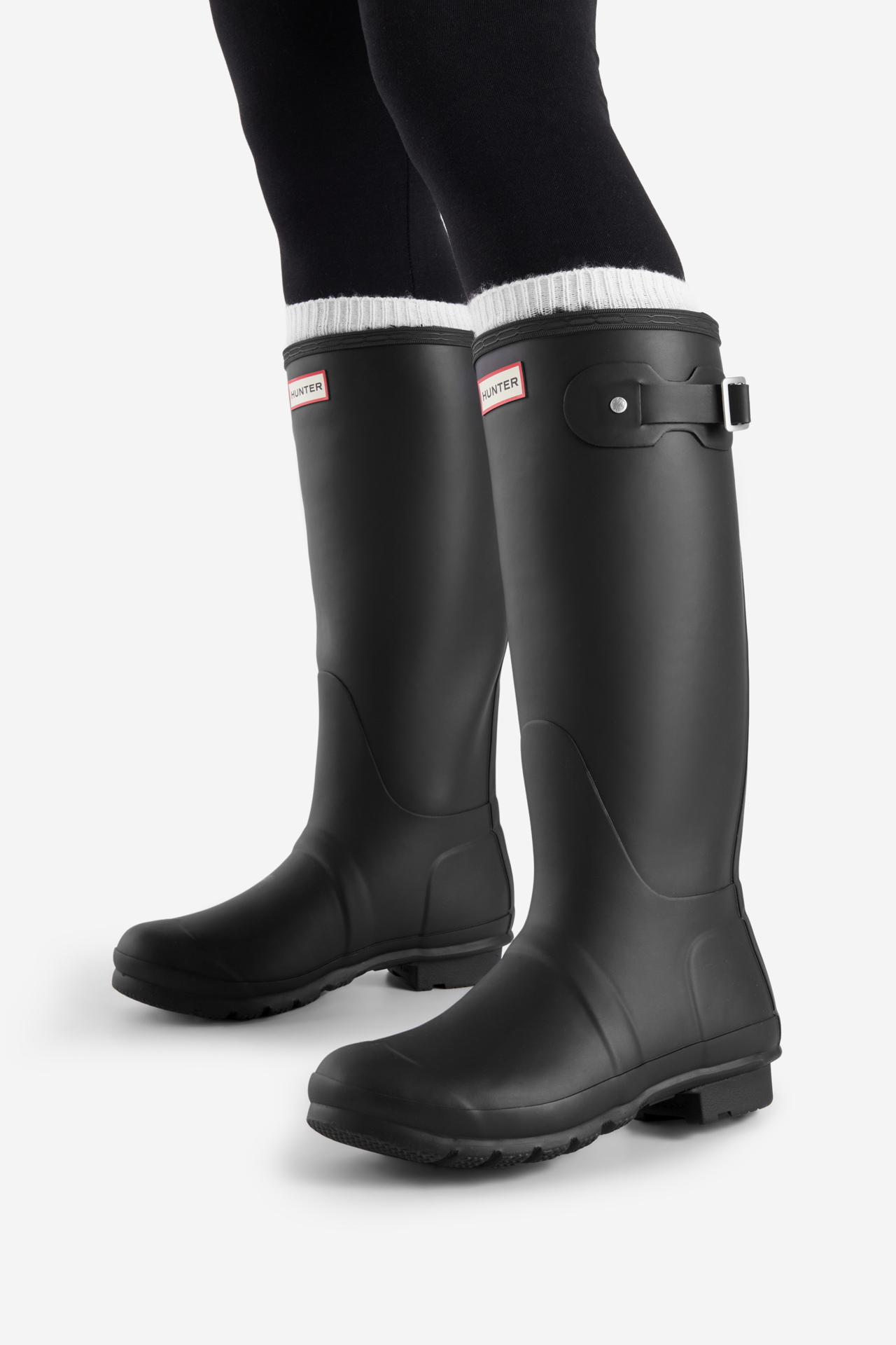 Gumijasti škornji Črna