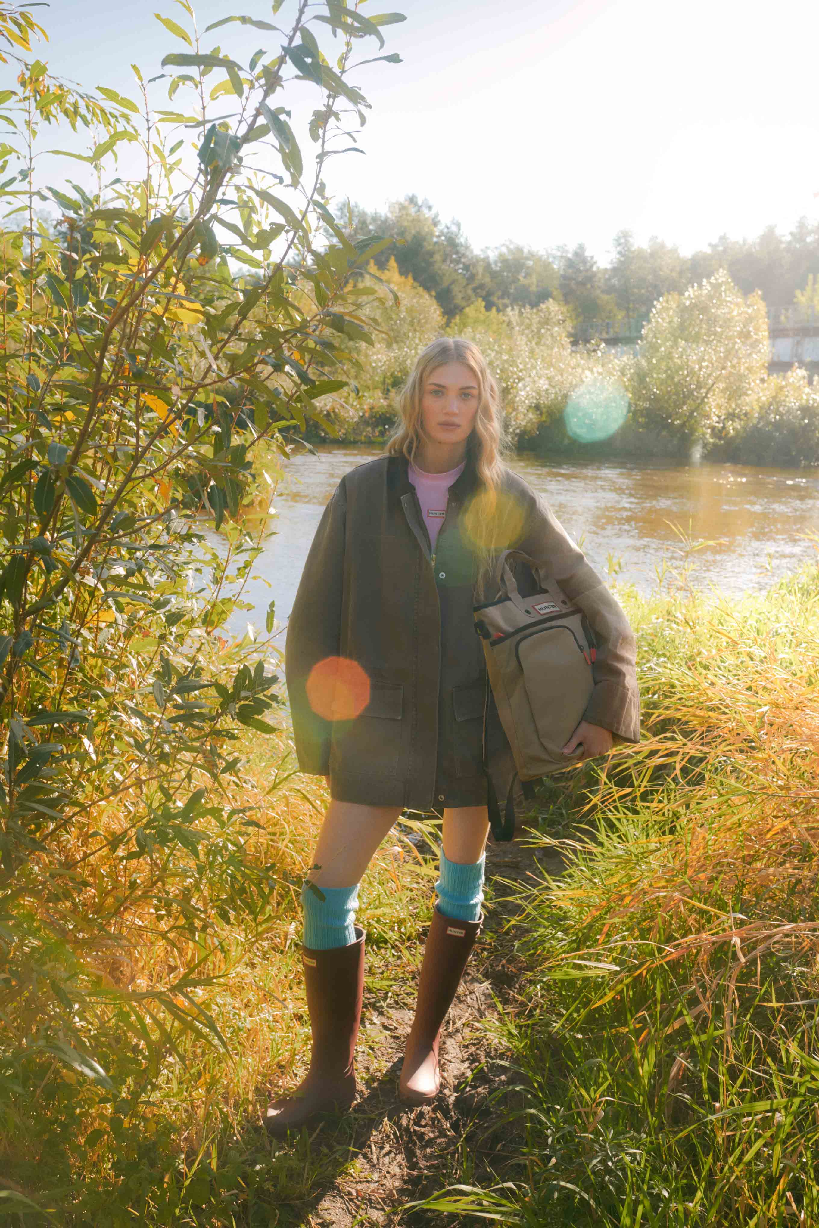 Gumijasti škornji Rjava