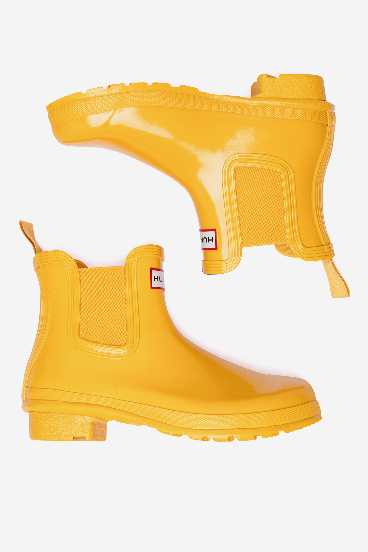 Gumijasti škornji Rumena