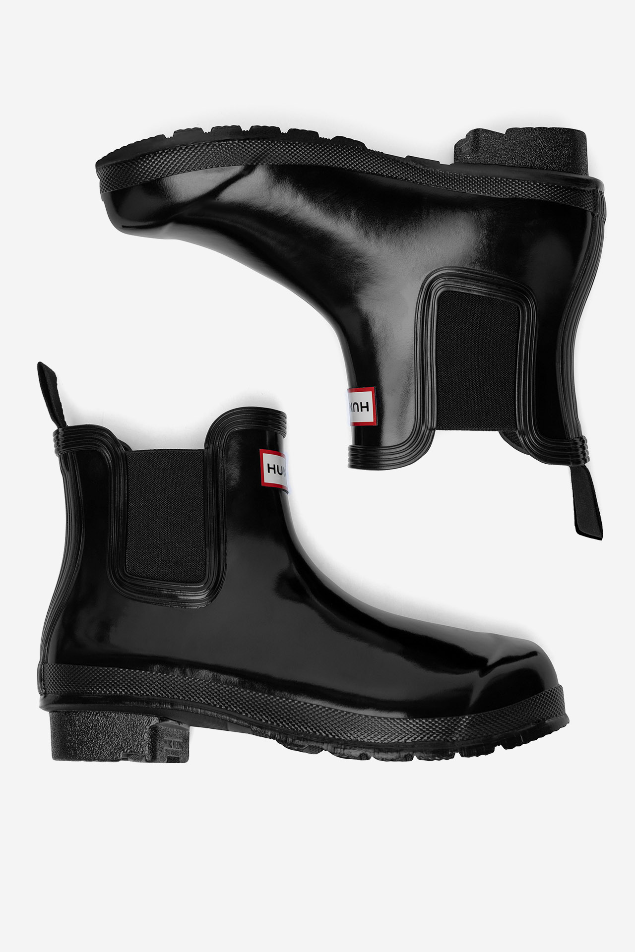 Gumijasti škornji Črna