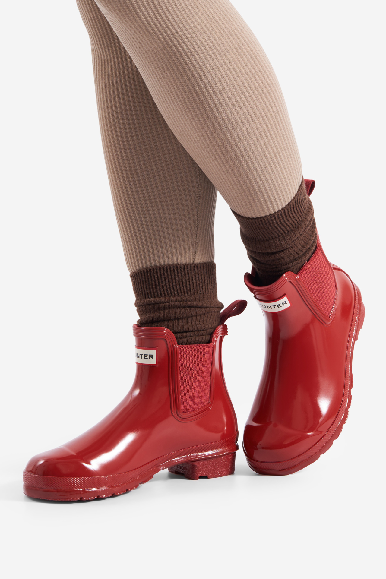 Gumijasti škornji Rdeča