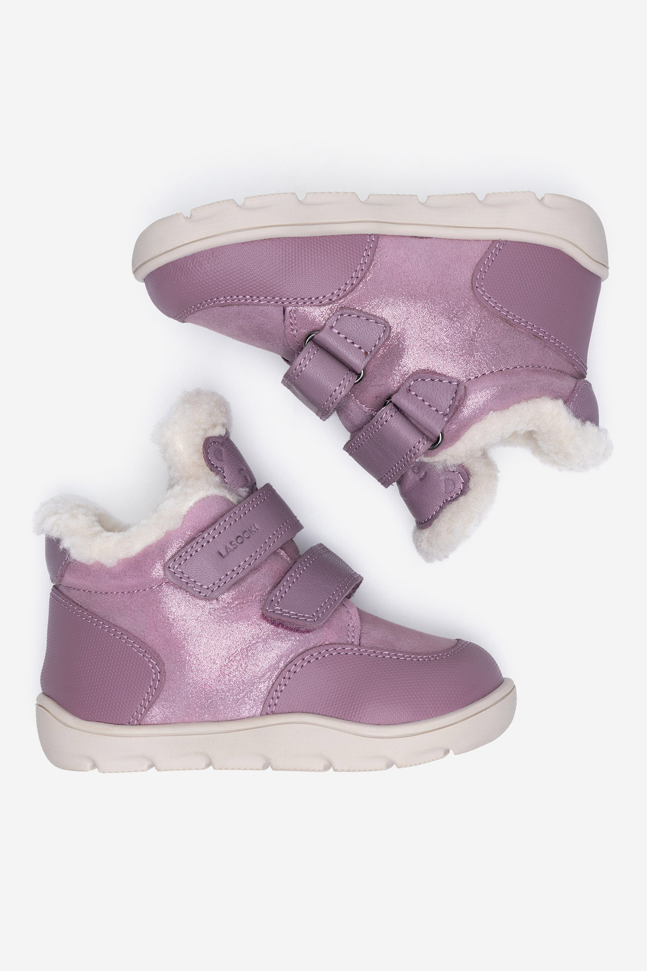 Šněrovací vyšší obuv RŮŽOVÁ