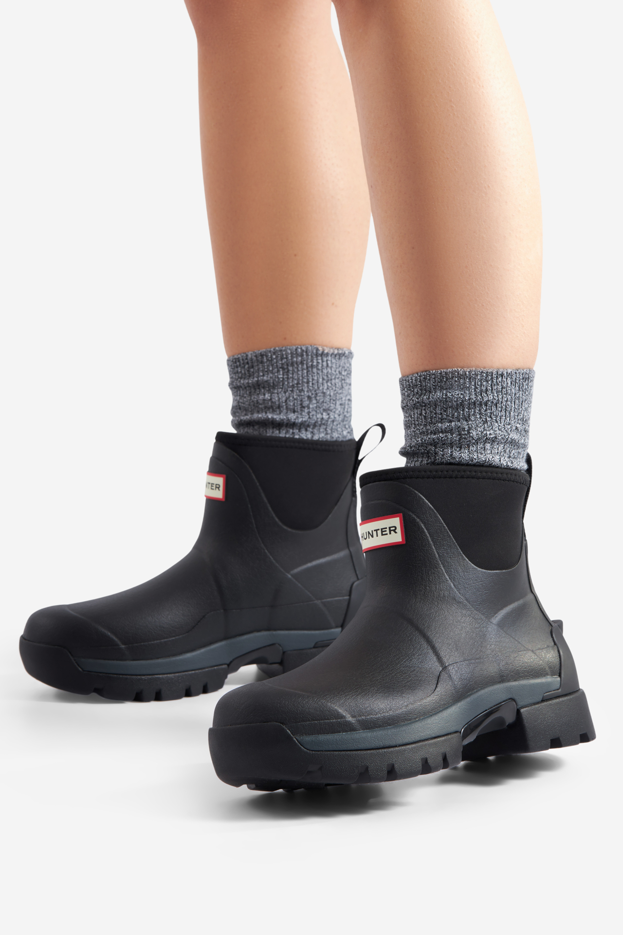 Gumijasti škornji Črna