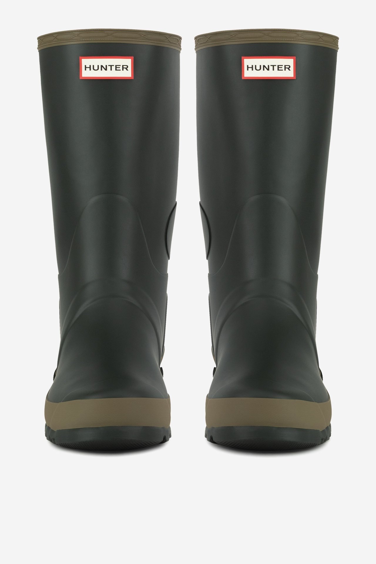 Gumijasti škornji Temno zelena