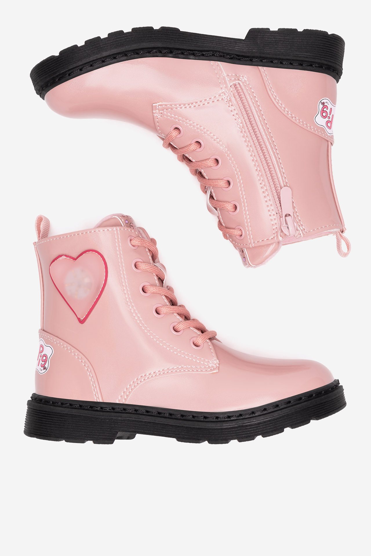 Gležnjarji z vezalkami Živo roza