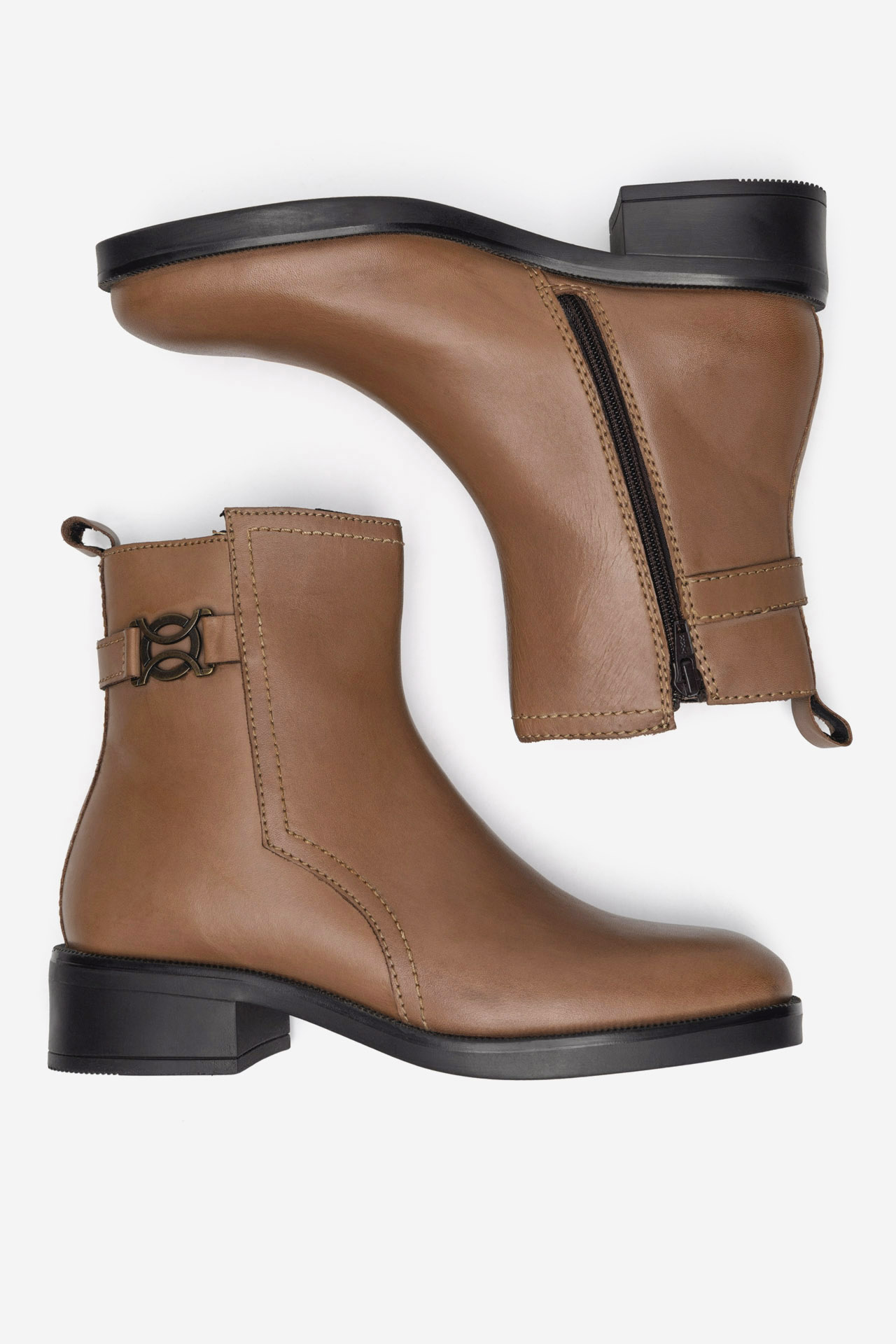 Členková obuv Hnedá