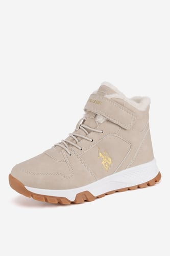Šněrovací vyšší obuv U.S. POLO ASSN. MELITA001K/DY1 Béžová