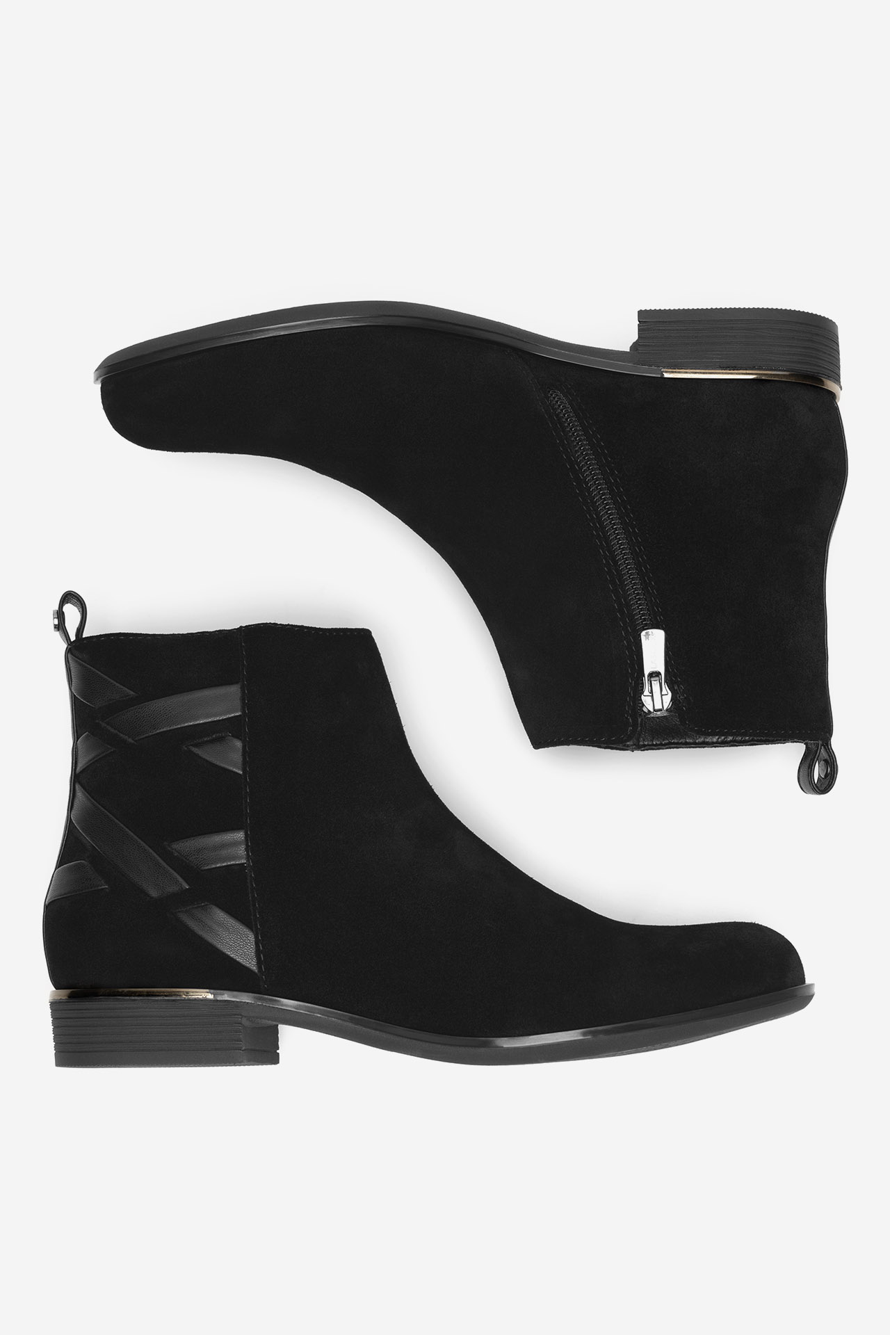 Kotníková obuv ČERNÁ