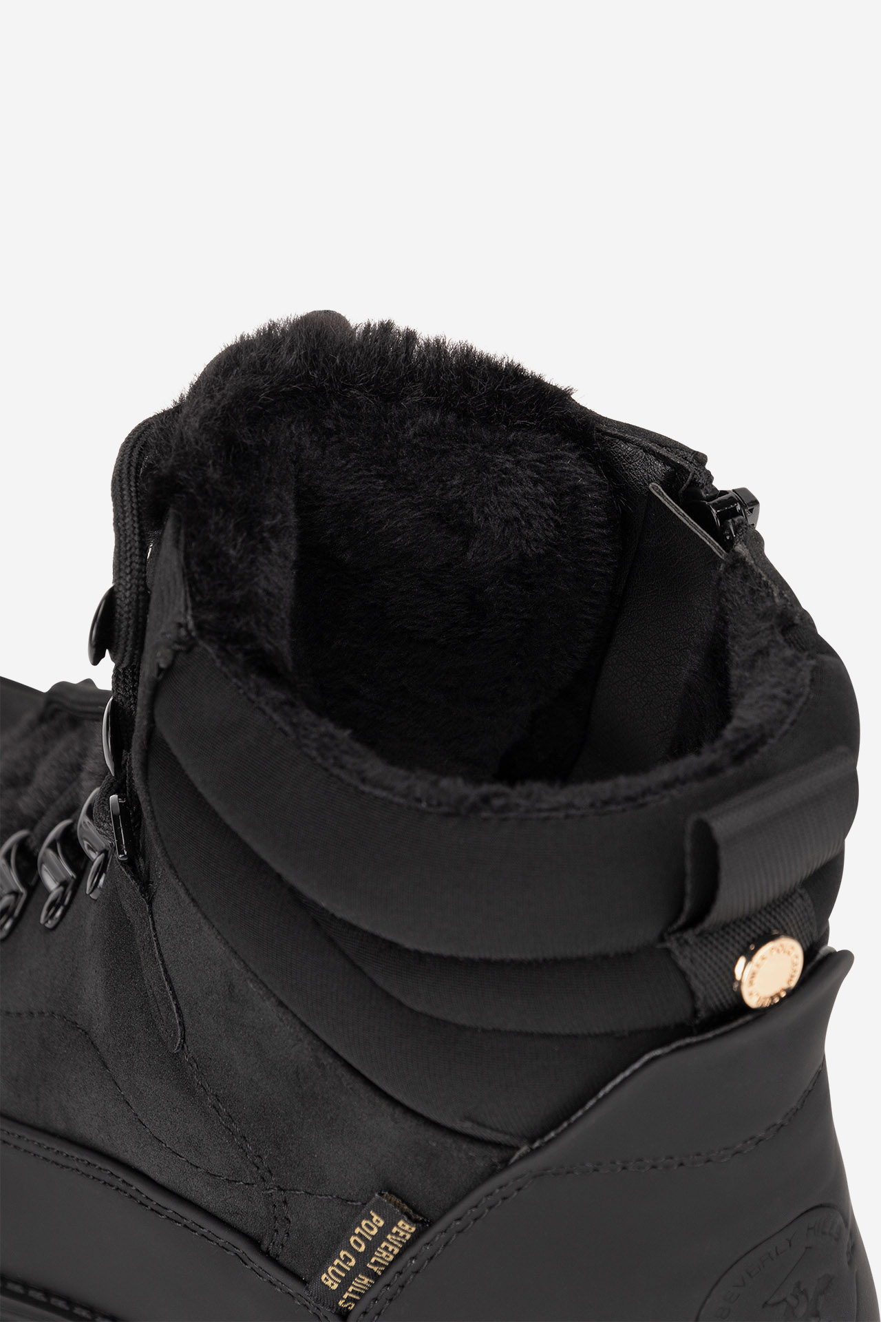 Šněrovací vyšší obuv ČERNÁ