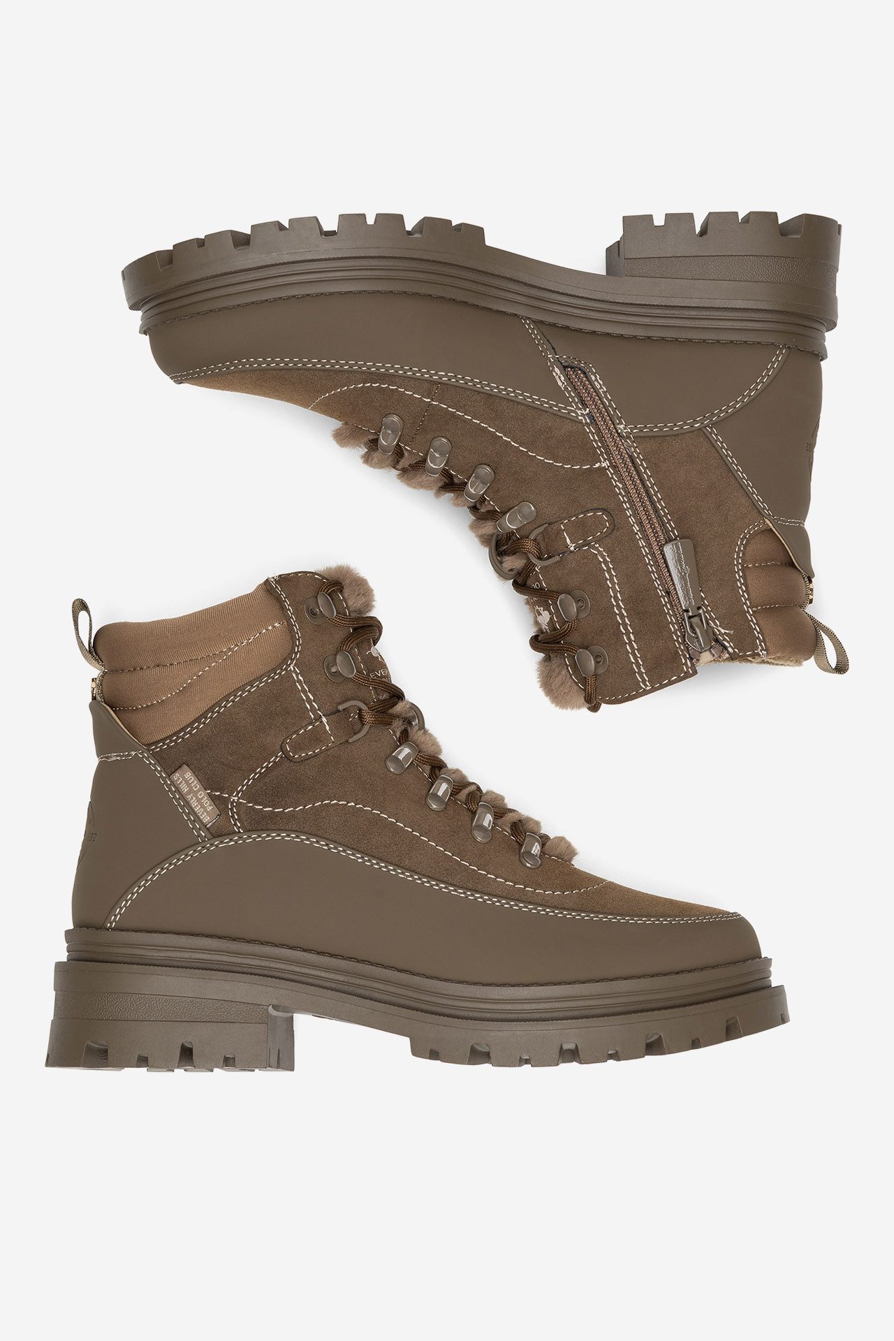 Šněrovací vyšší obuv KHAKI