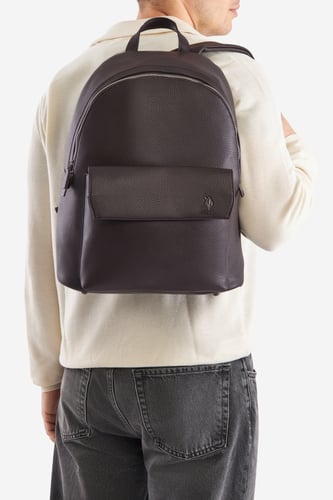Batoh U.S. POLO ASSN. BEUXT5746MVP Tmavě hnědá