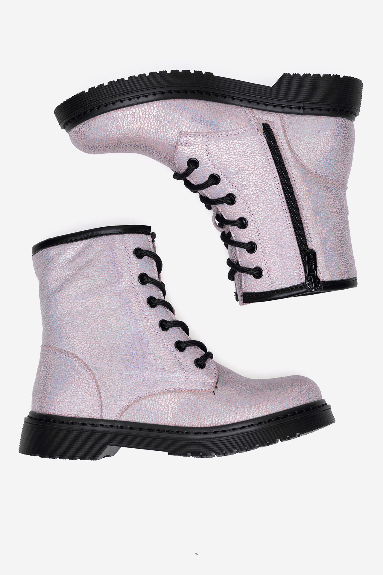 Gležnjarji z vezalkami Živo roza