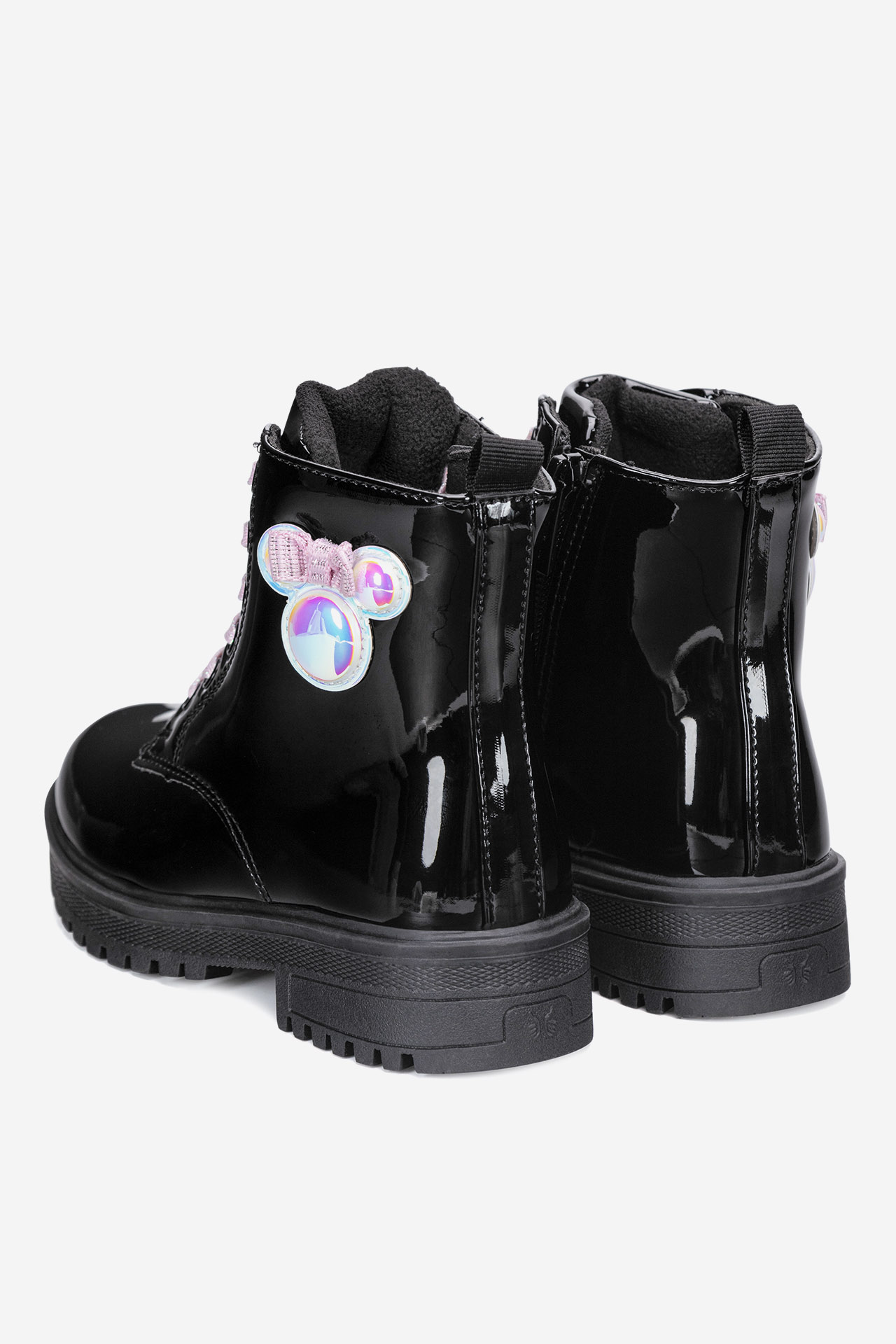 Šněrovací vyšší obuv ČERNÁ