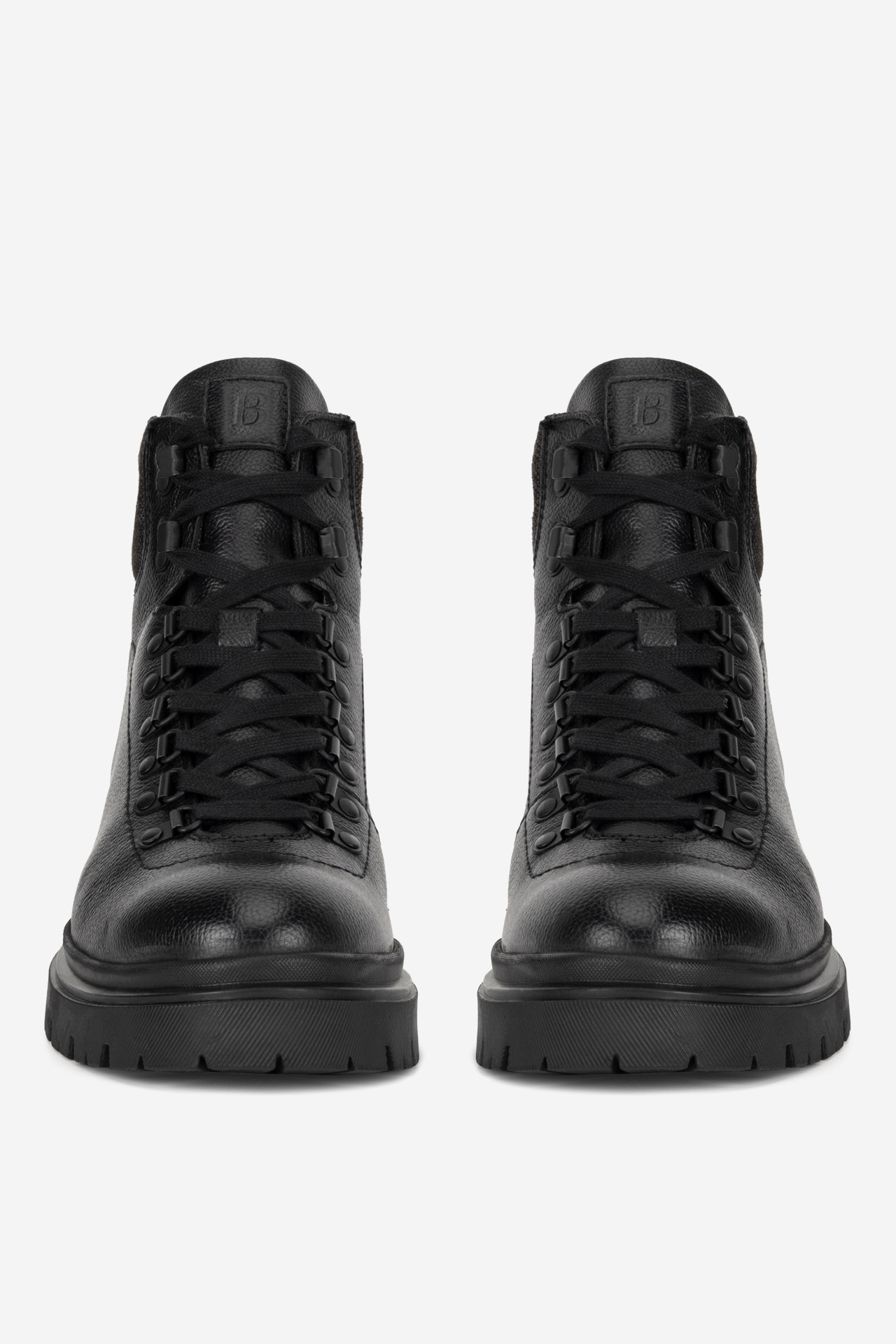 Šněrovací vyšší obuv ČERNÁ