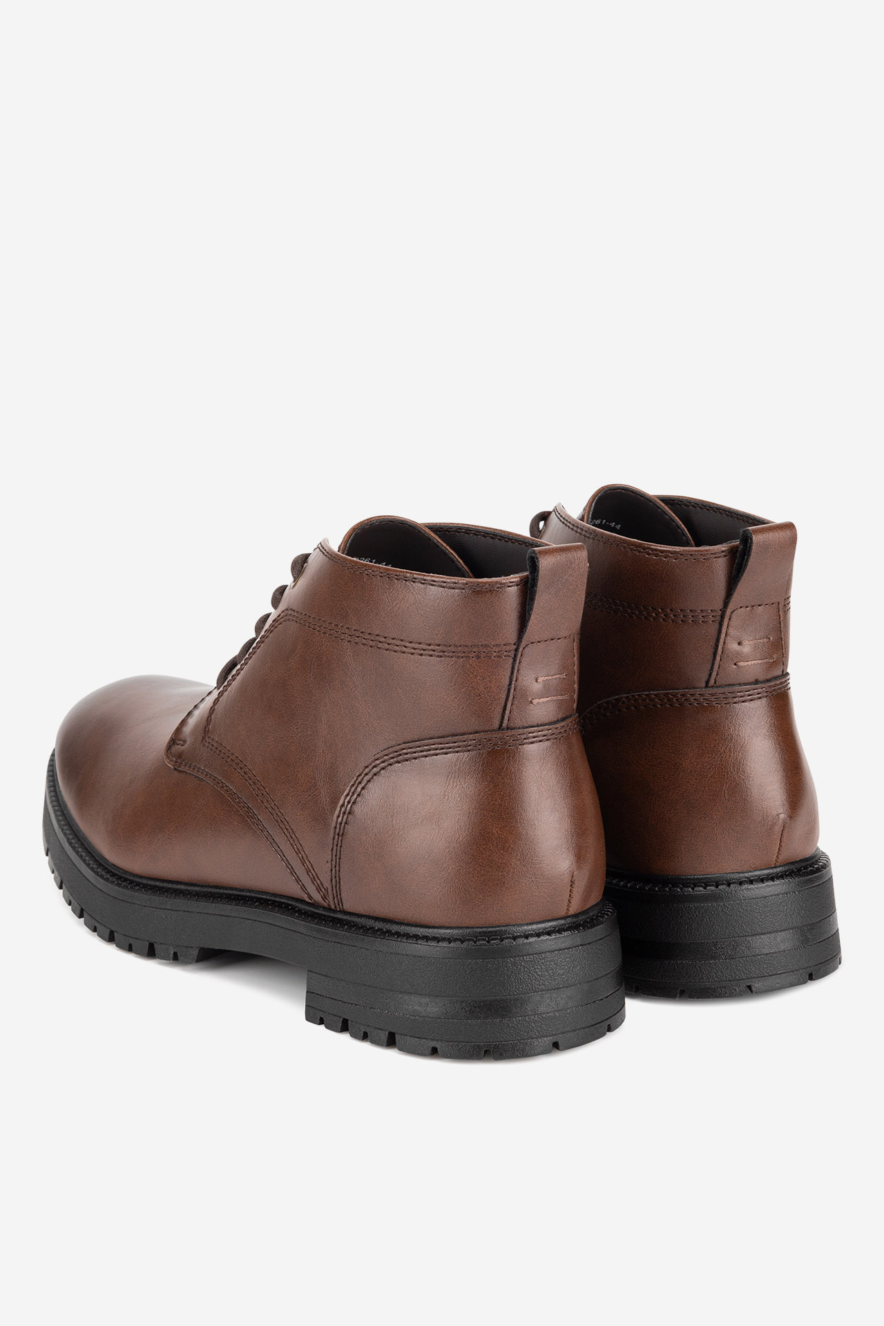 Šněrovací vyšší obuv HNĚDÁ