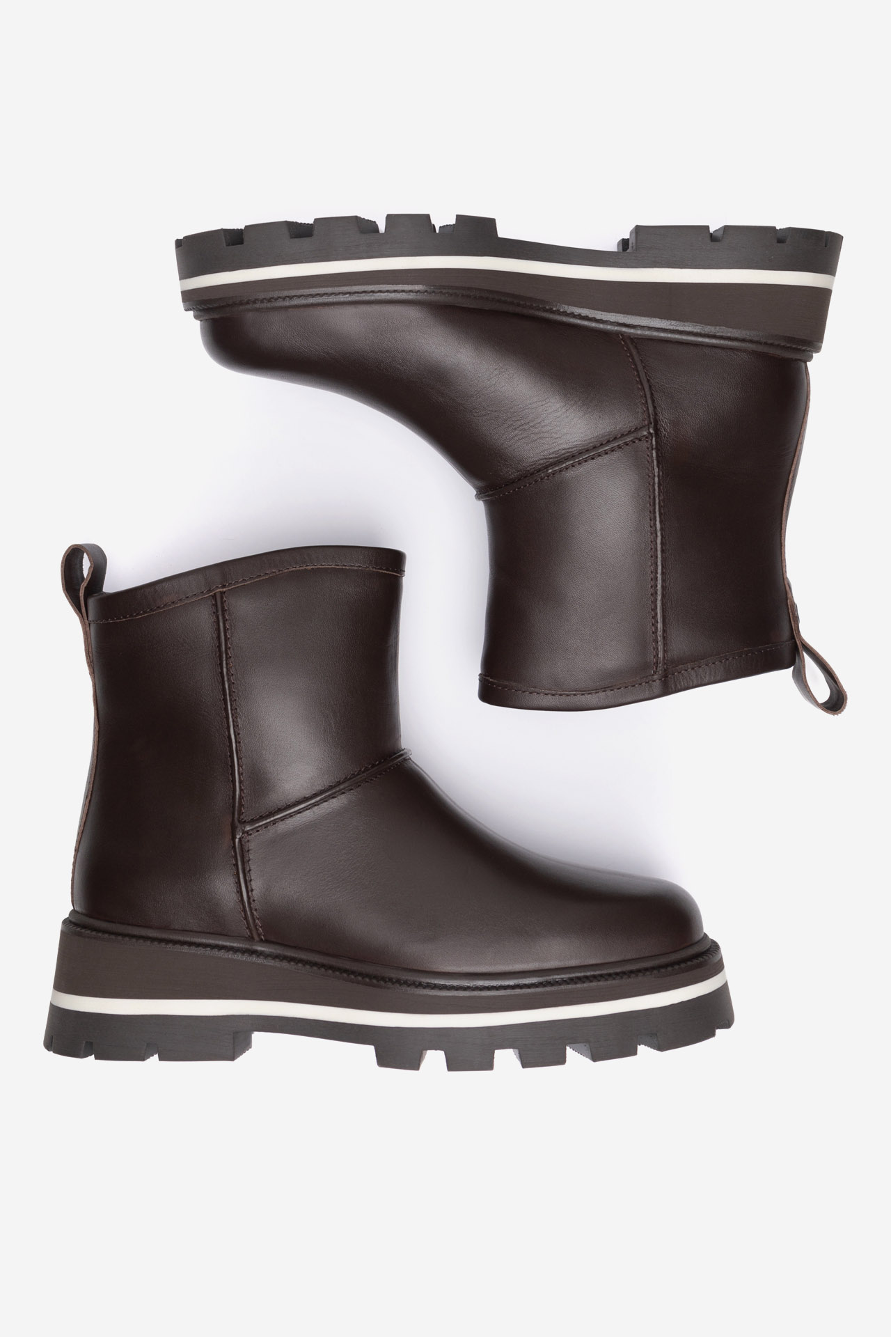 Škornji Čokoladno rjava