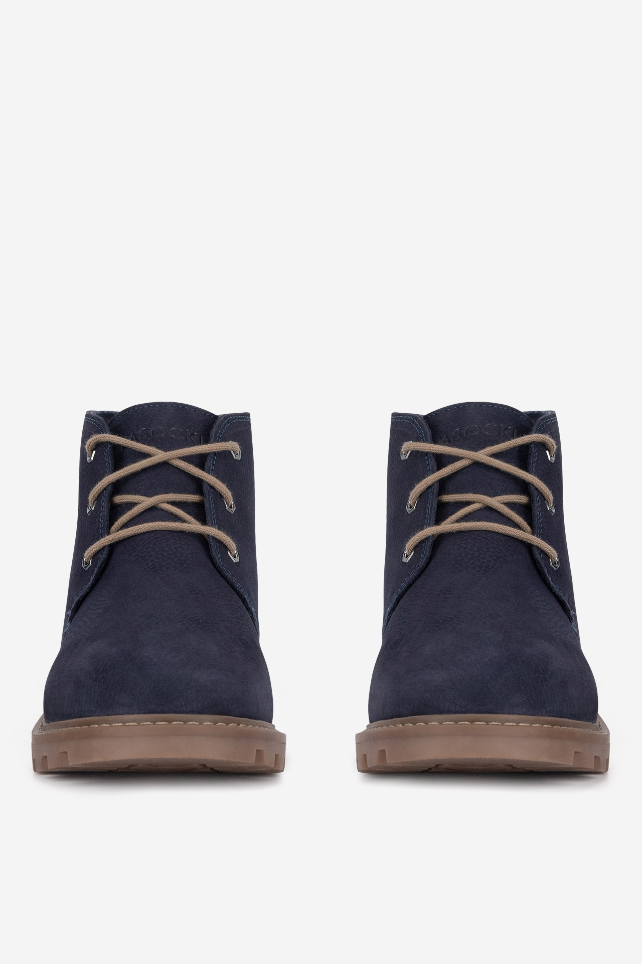 Šněrovací vyšší obuv TMAVĚ MODRÁ