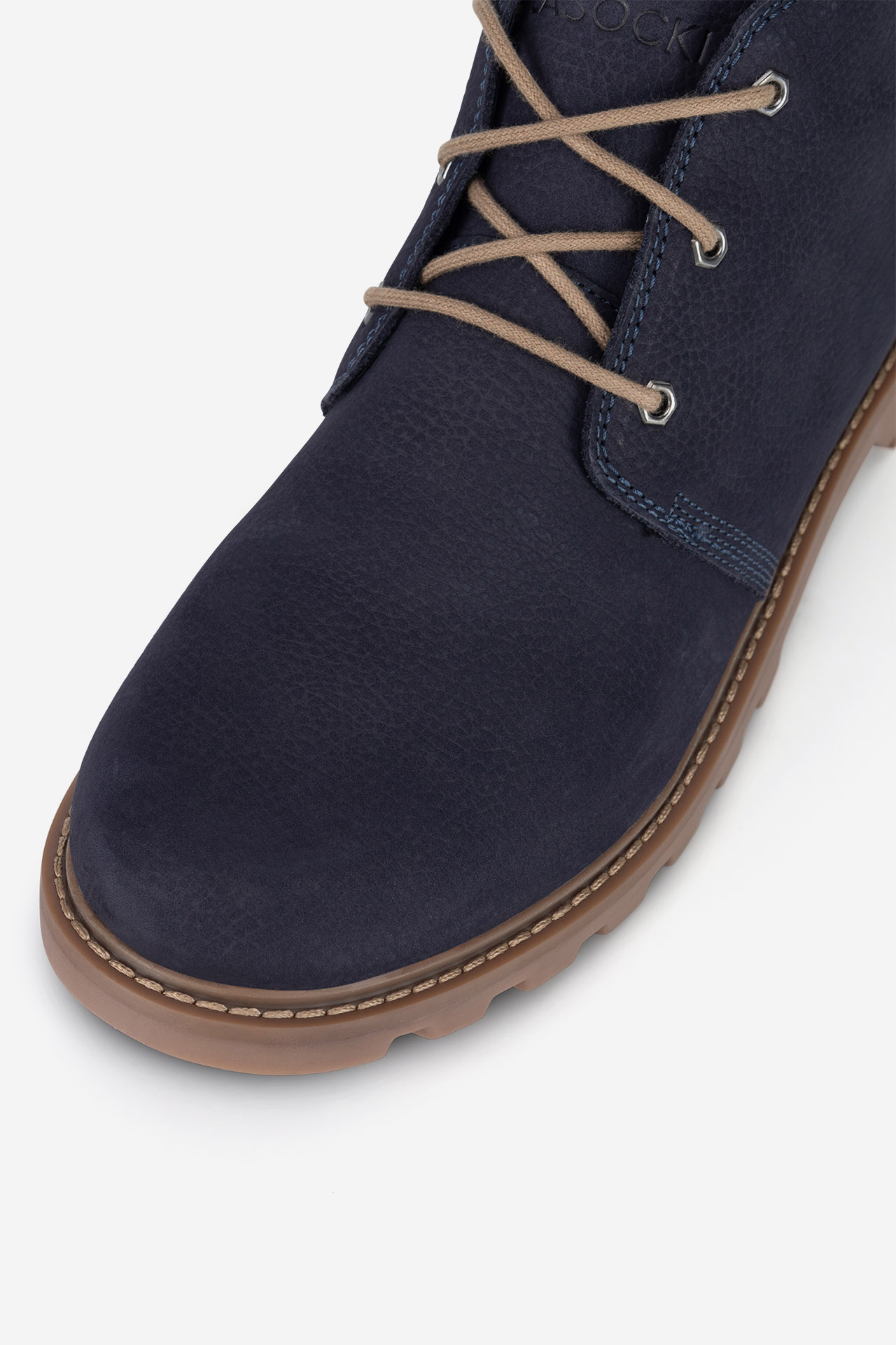 Šněrovací vyšší obuv TMAVĚ MODRÁ