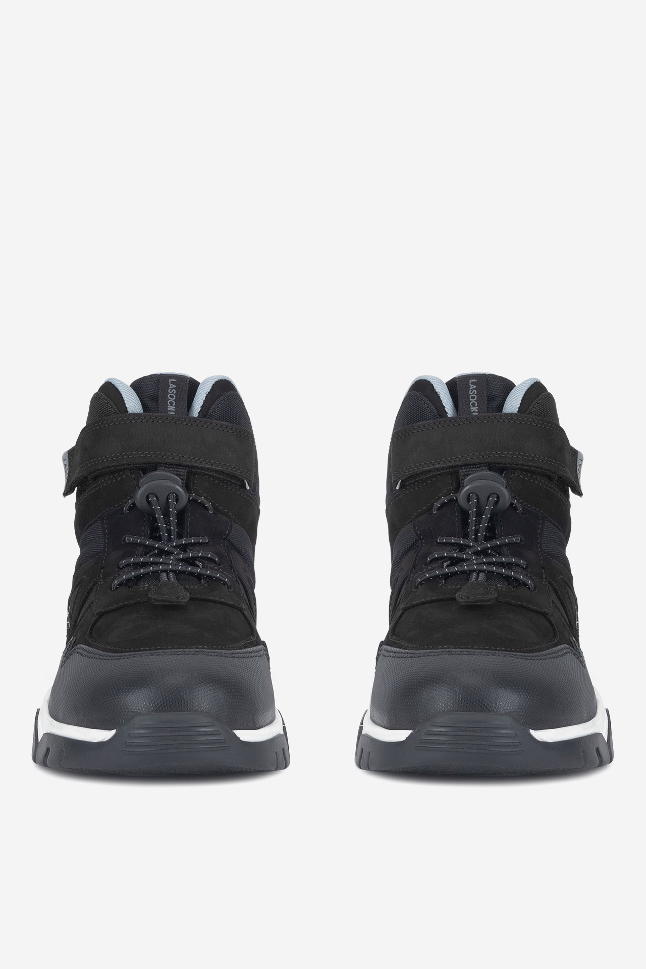 Šněrovací vyšší obuv ČERNÁ